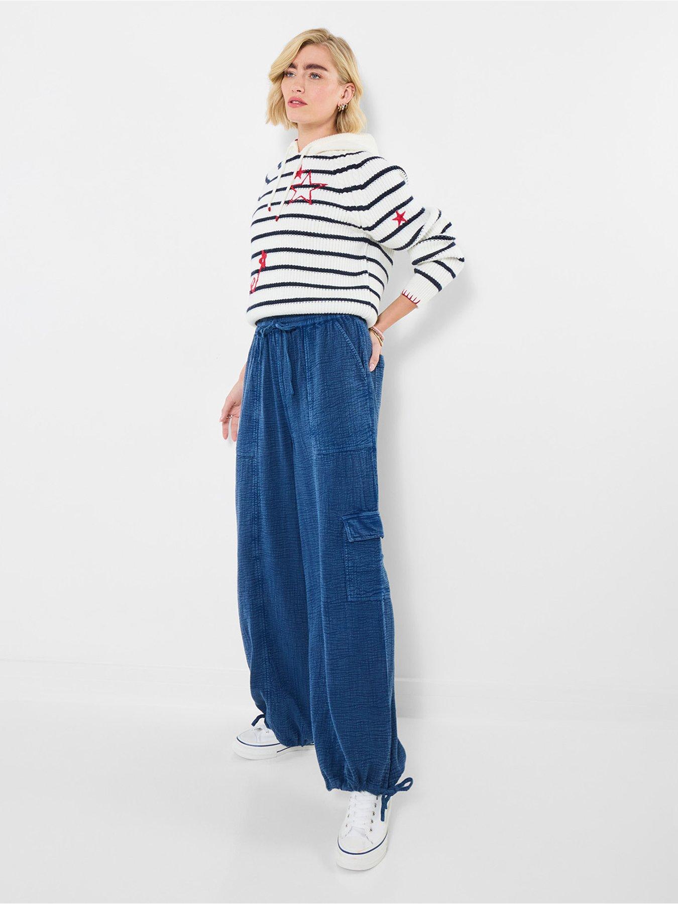Image 3 of 5 of Joe Browns Olivia Adjustable Wide Leg Trouser - Navy