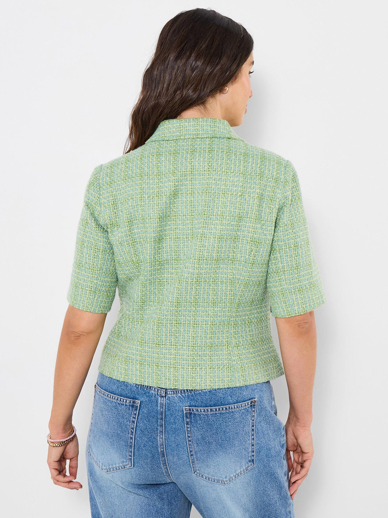  image of joe-browns-lucy-short-sleeve-jacket-green