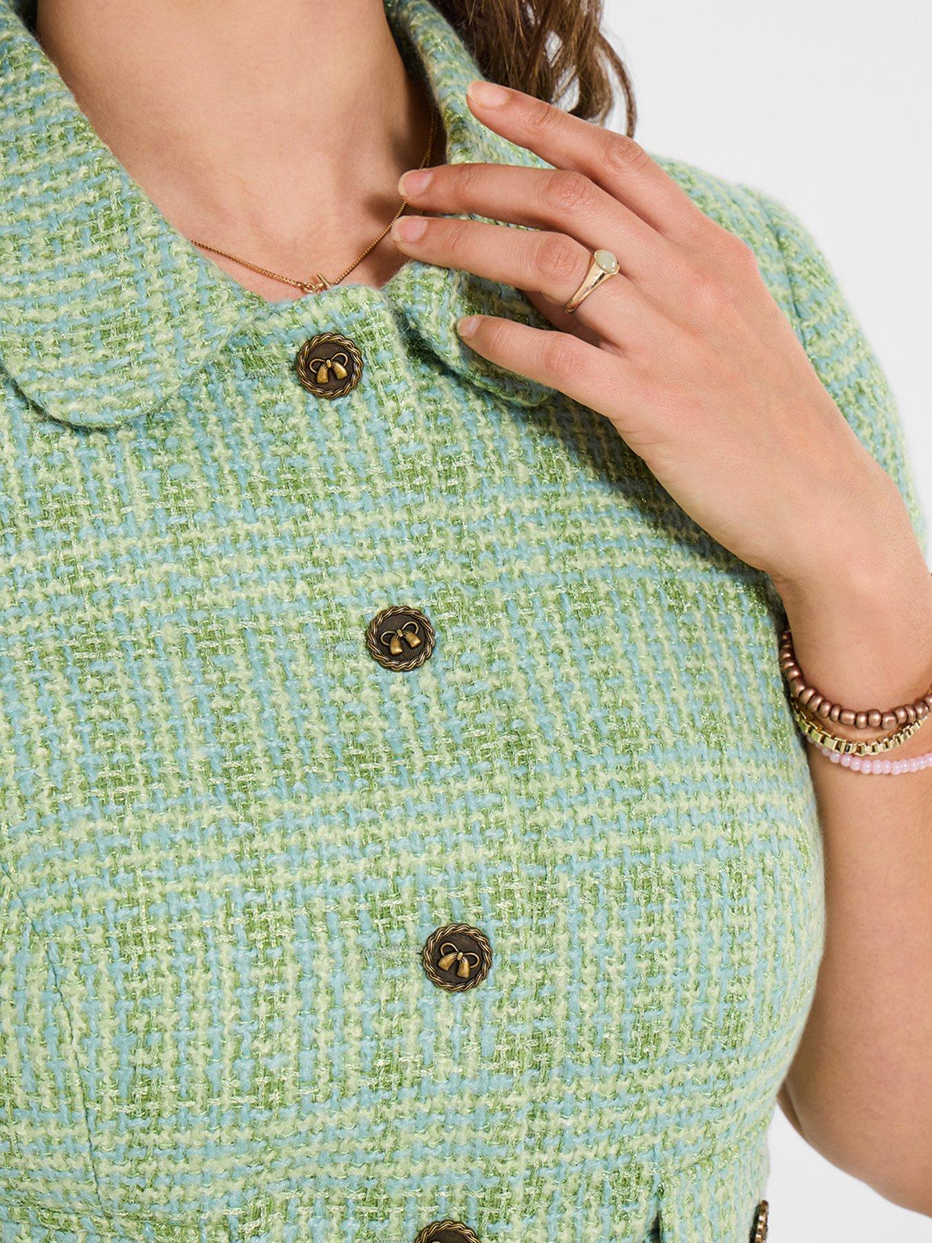  image of joe-browns-lucy-short-sleeve-jacket-green