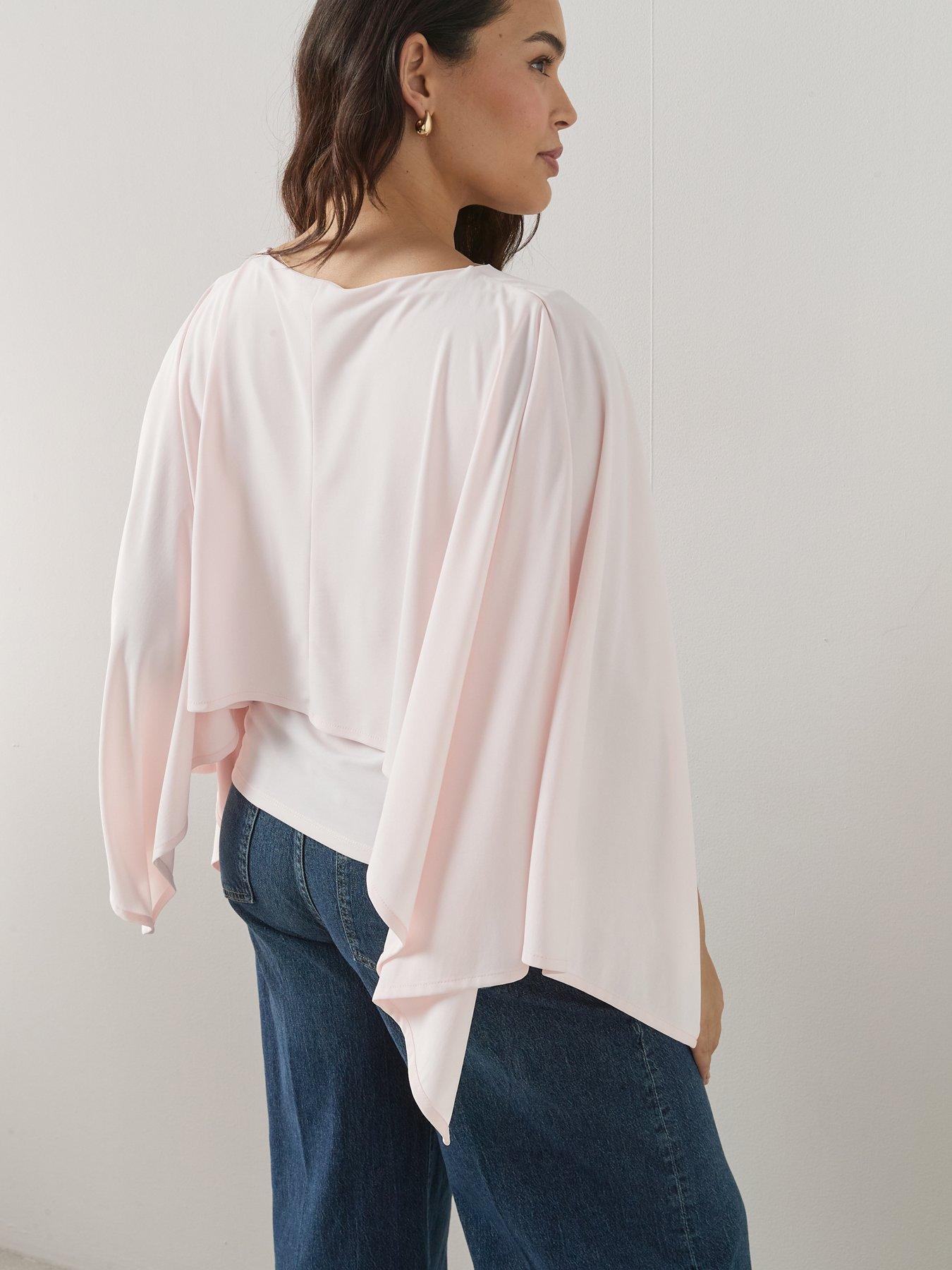  image of the-very-collection-curve-cape-stretch-top