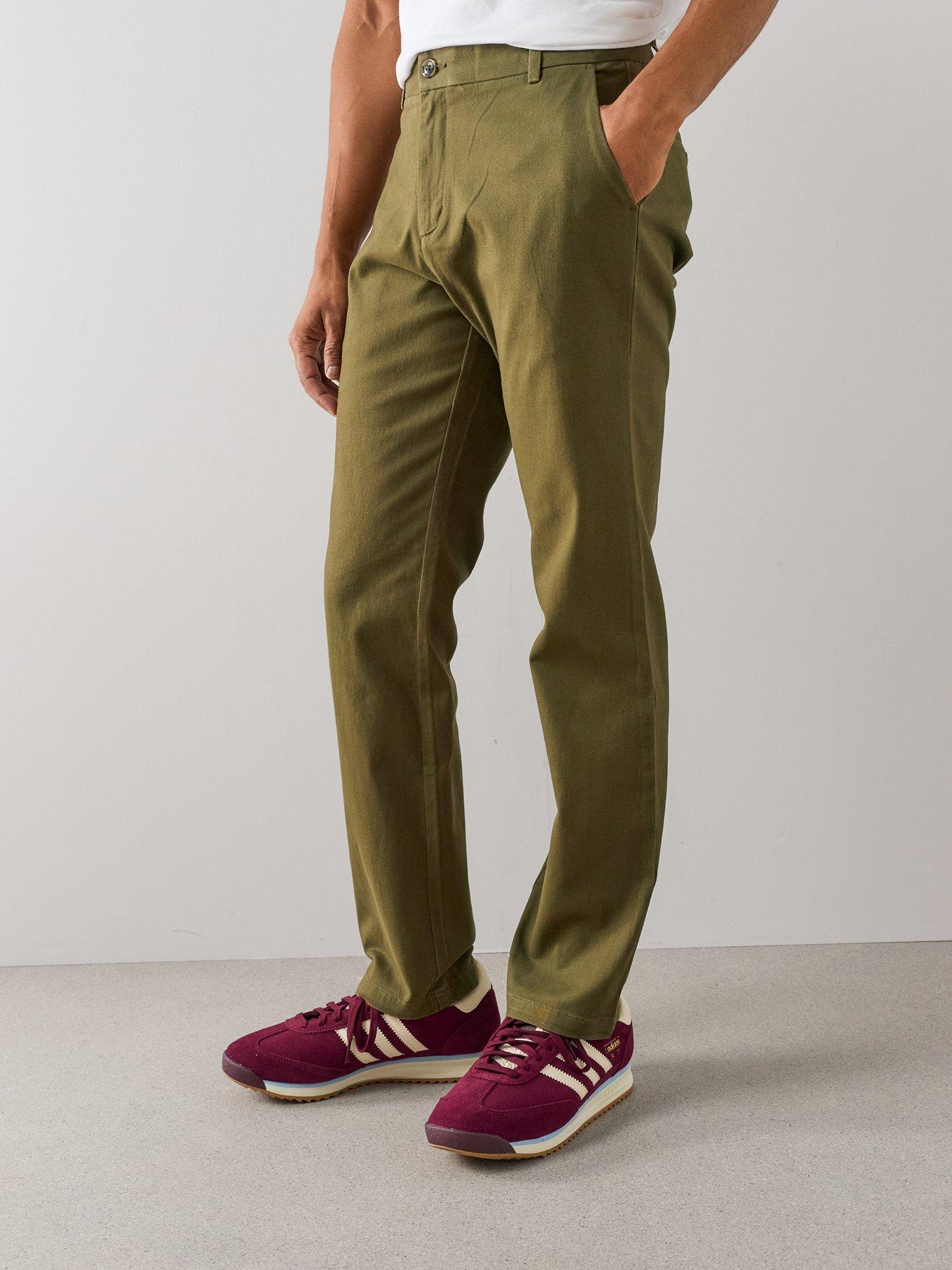 Image 3 of 6 of The Very Collection Slim Stretch Cotton Rich Chino Trousers - Khaki