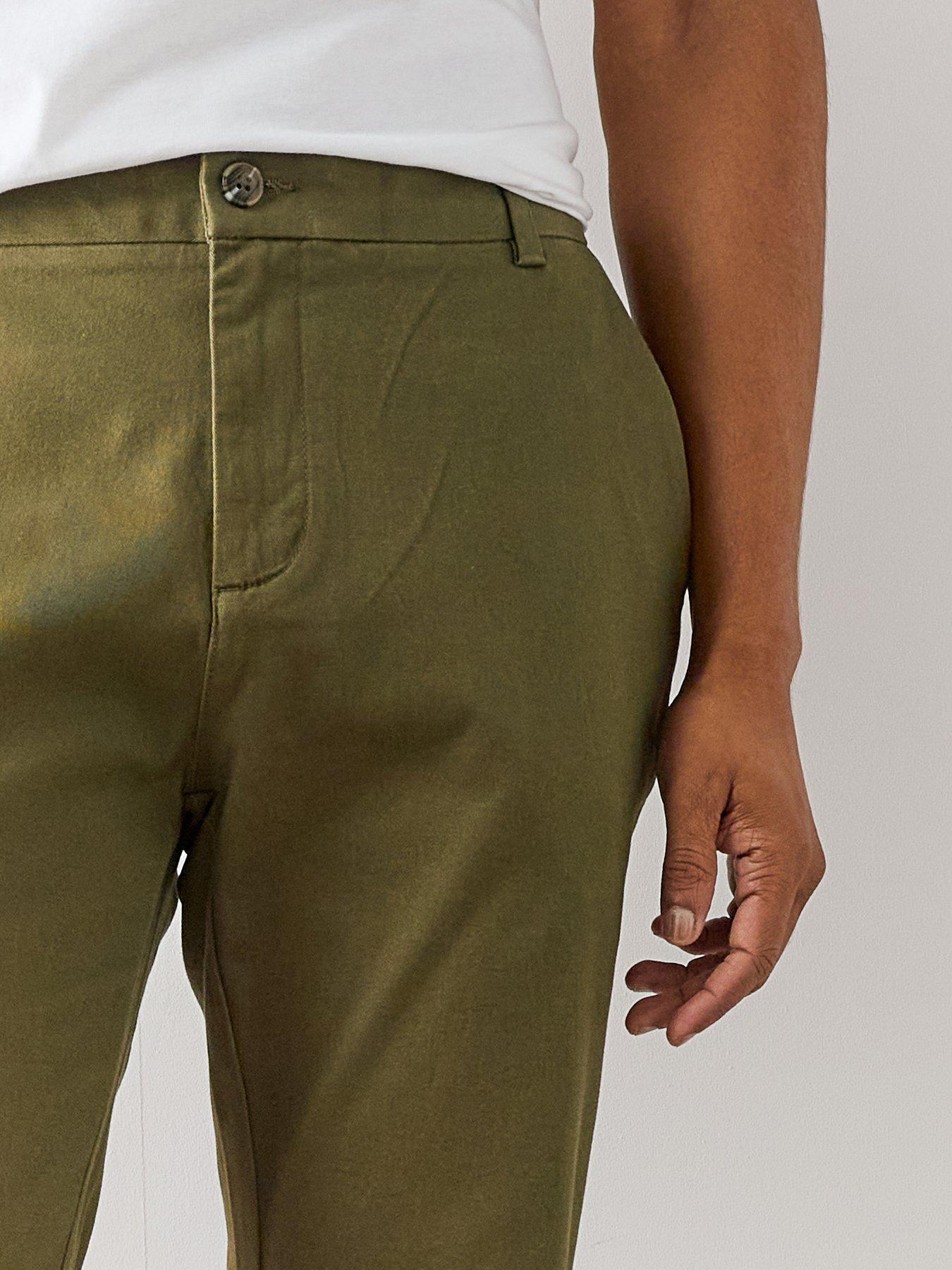 Image 4 of 6 of The Very Collection Slim Stretch Cotton Rich Chino Trousers - Khaki