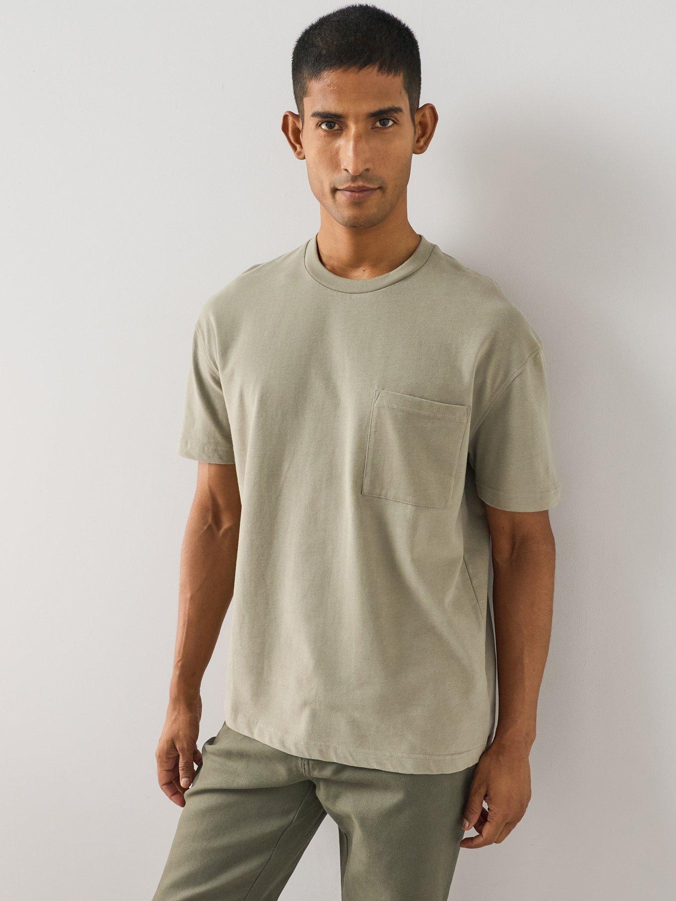 The Very Collection Men's Premium Relaxed Fit T-Shirt - Sage Green