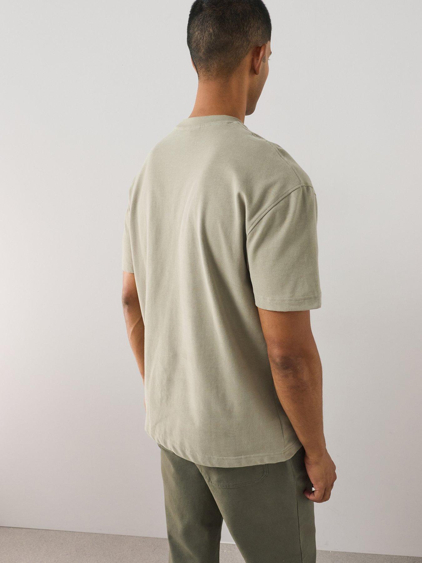 Image 2 of 7 of The Very Collection Men's Premium Relaxed Fit T-Shirt - Sage Green