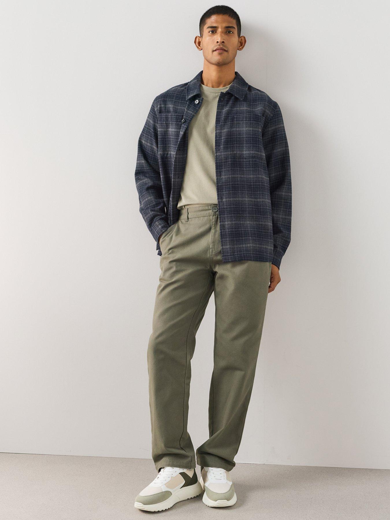 Image 3 of 7 of The Very Collection Men's Premium Relaxed Fit T-Shirt - Sage Green