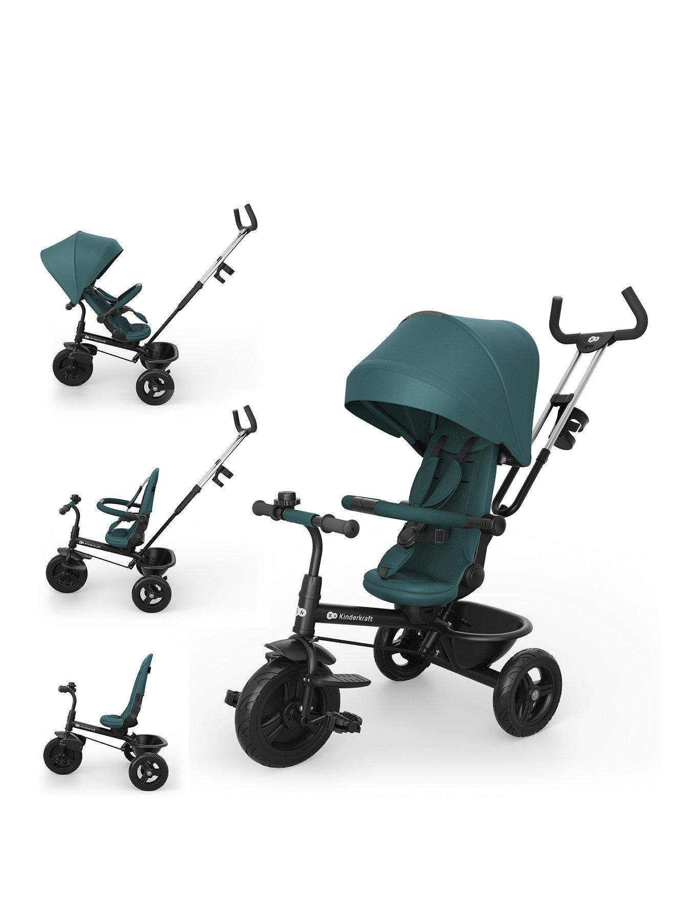 Image 1 of 8 of Kinderkraft Aston 2 Plus Tricycle - Mystic Green