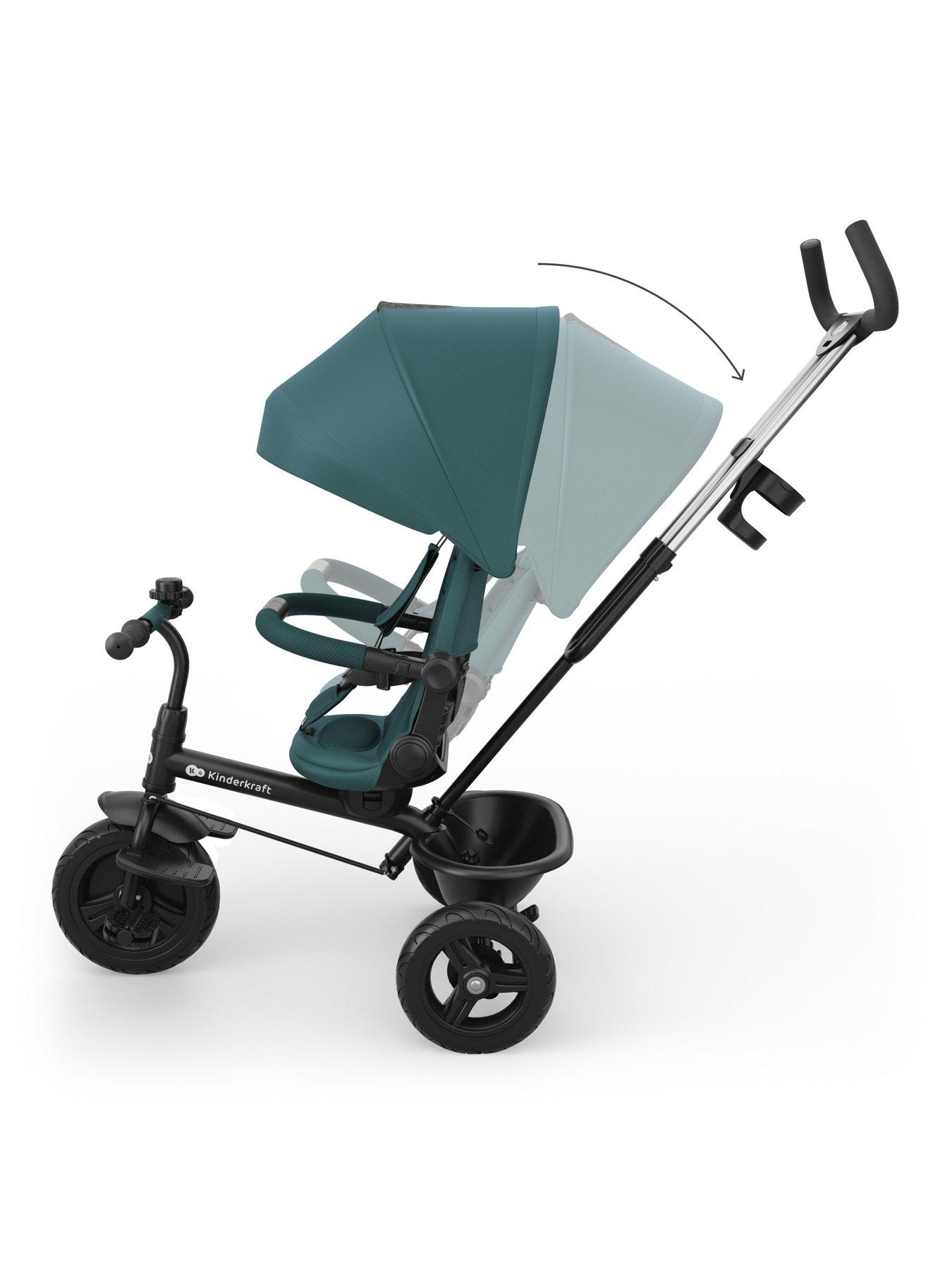 Image 5 of 8 of Kinderkraft Aston 2 Plus Tricycle - Mystic Green