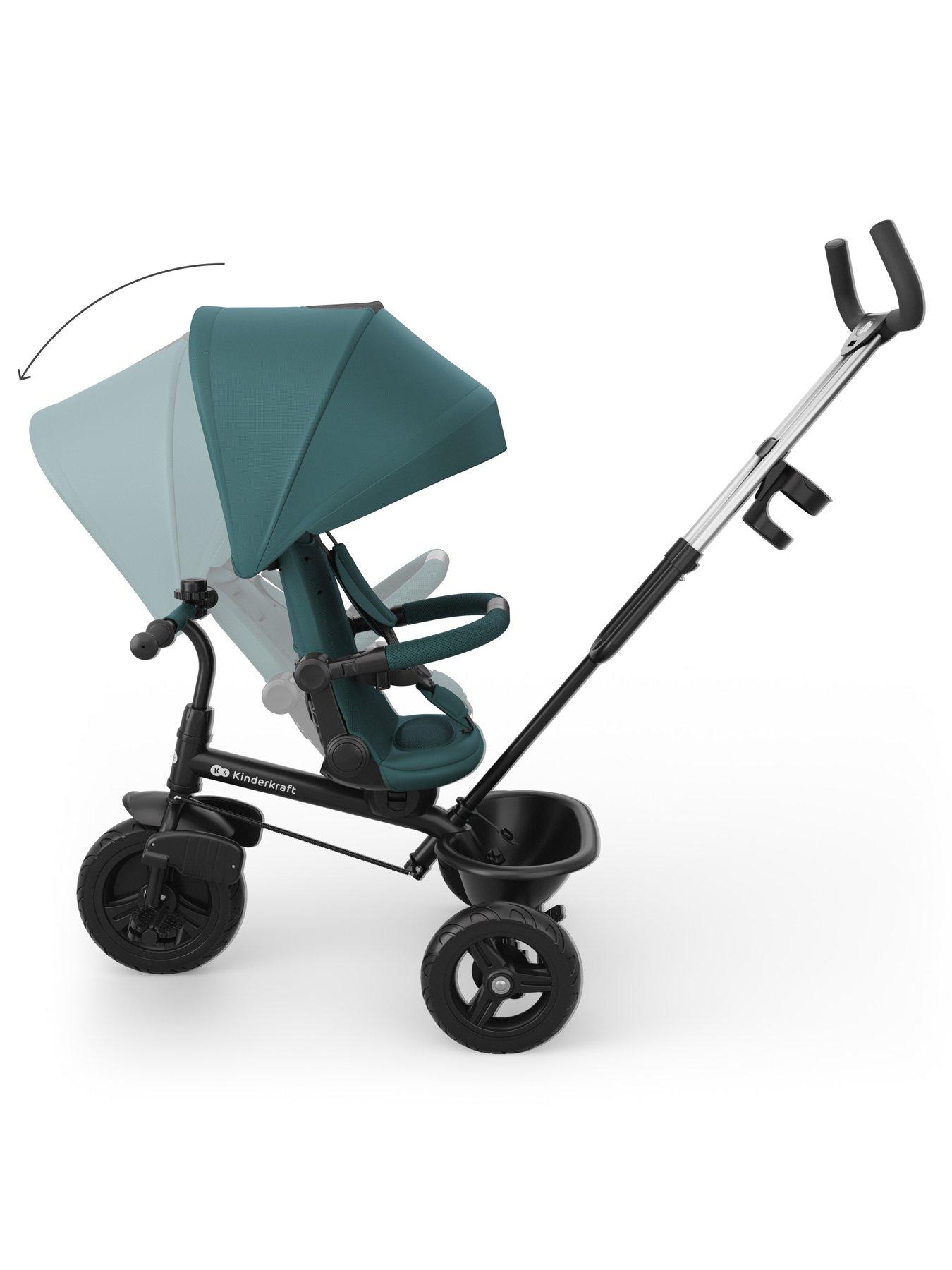 Image 6 of 8 of Kinderkraft Aston 2 Plus Tricycle - Mystic Green