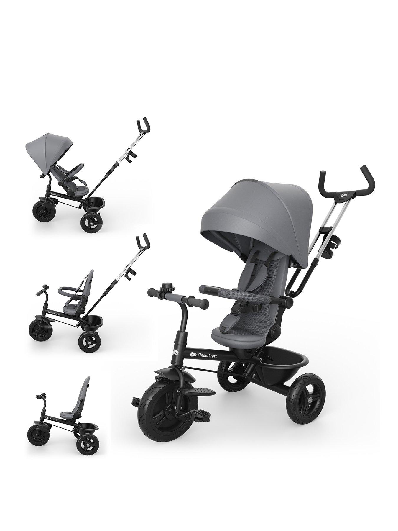 Image 1 of 8 of Kinderkraft Aston 2 Plus Tricycle - Malachite Grey