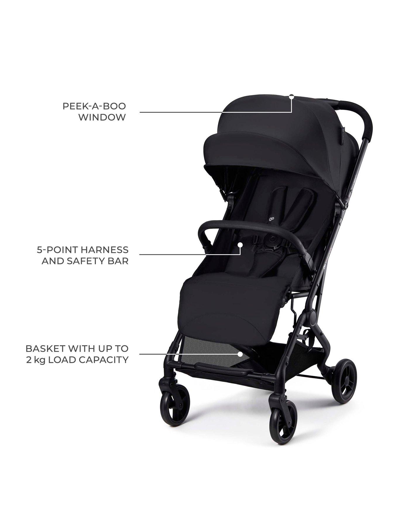  image of kinderkraft-indy-3-compact-pushchair-black