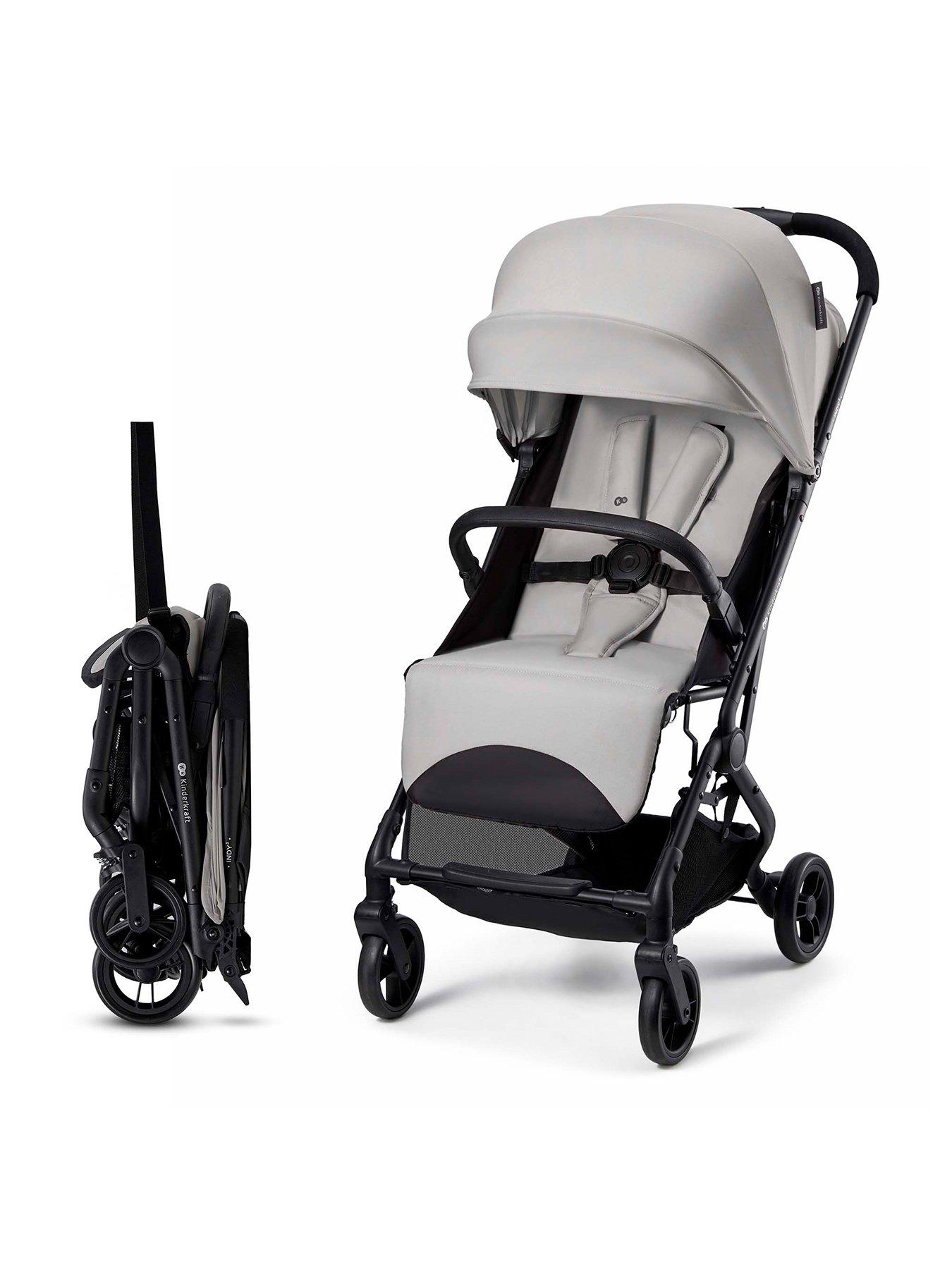 Image 1 of 8 of Kinderkraft Indy 3 Compact Pushchair - Grey
