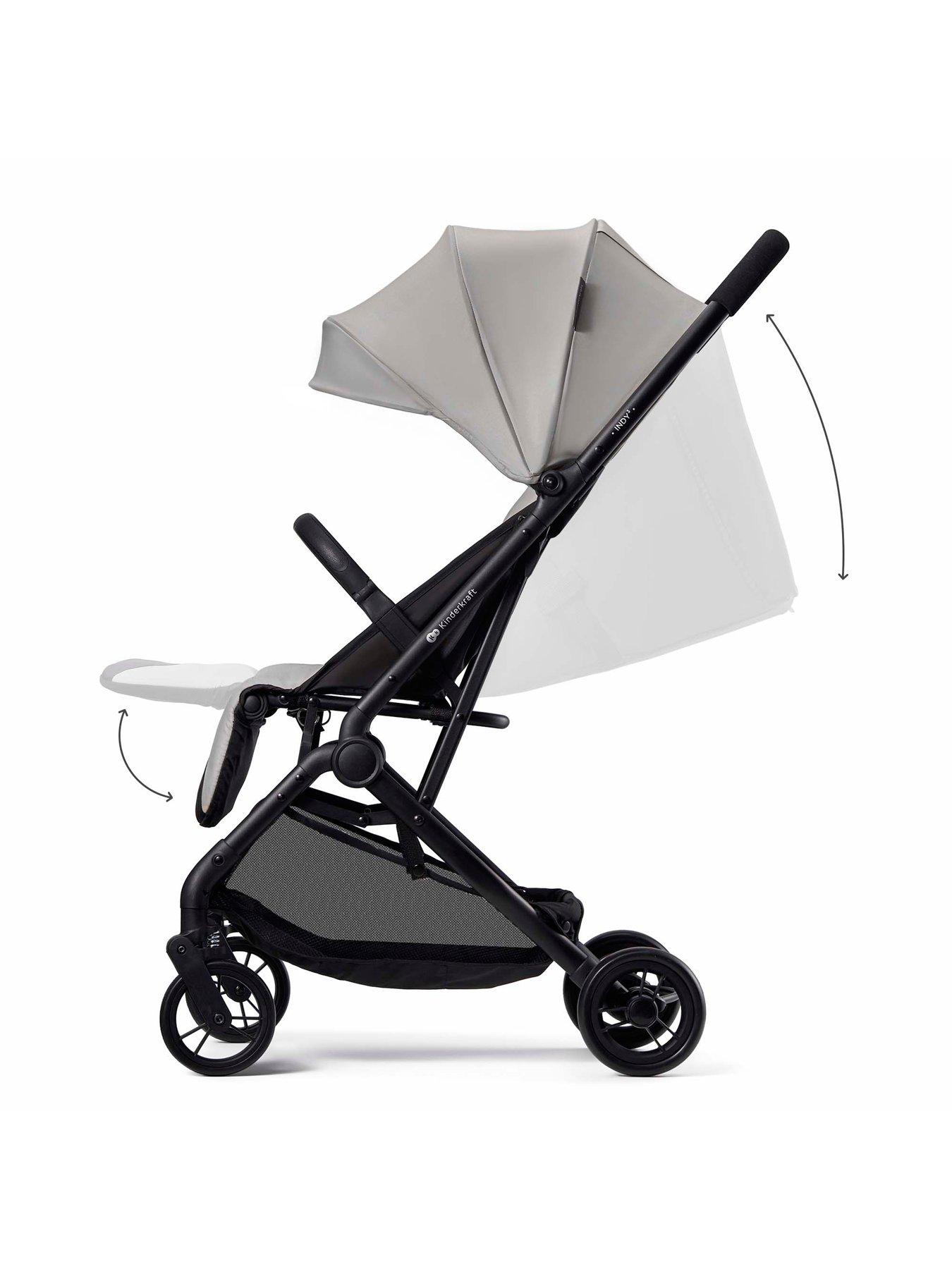 Image 3 of 8 of Kinderkraft Indy 3 Compact Pushchair - Grey