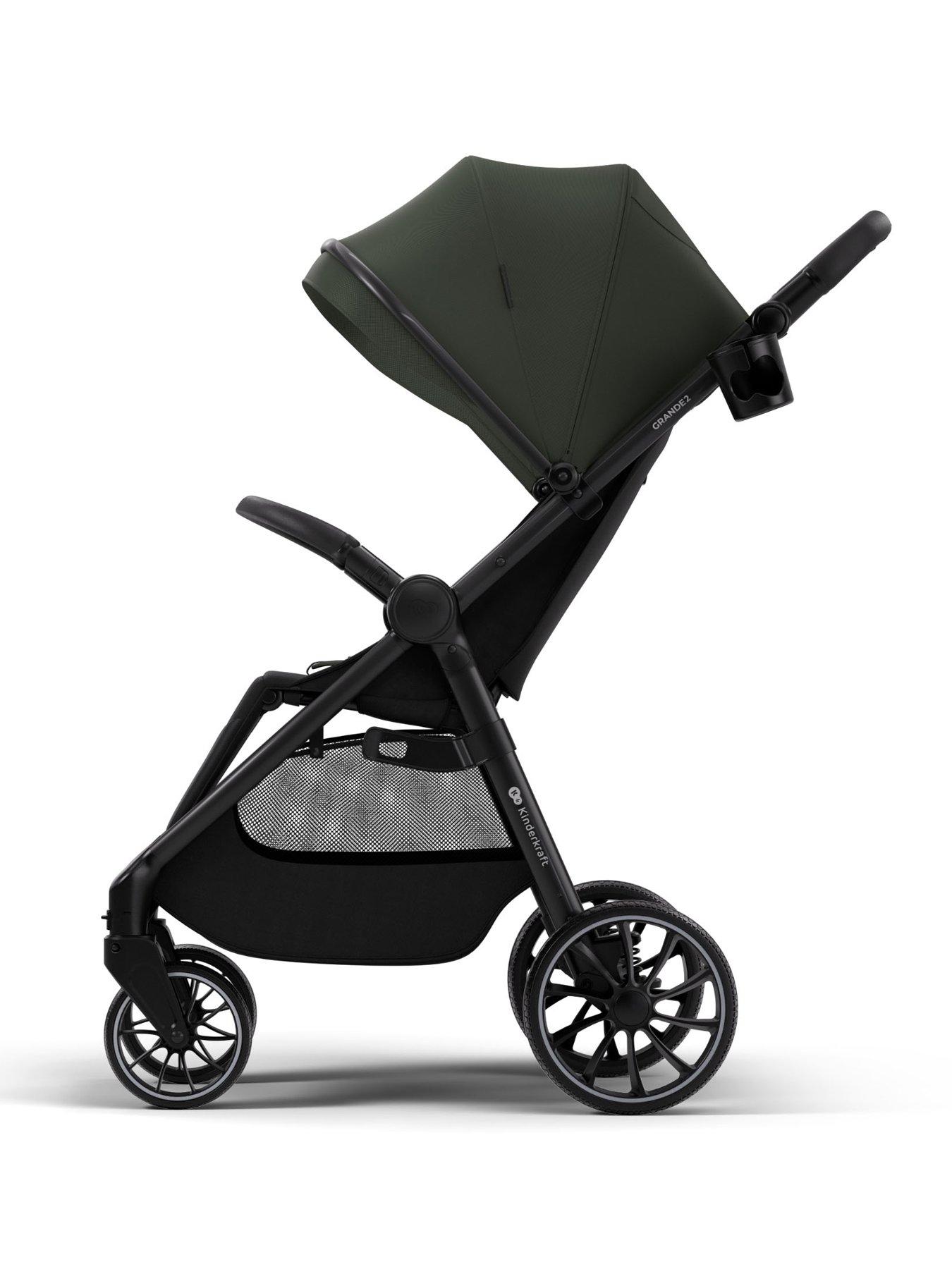 stillFront image of kinderkraft-grande-2-pushchair-green