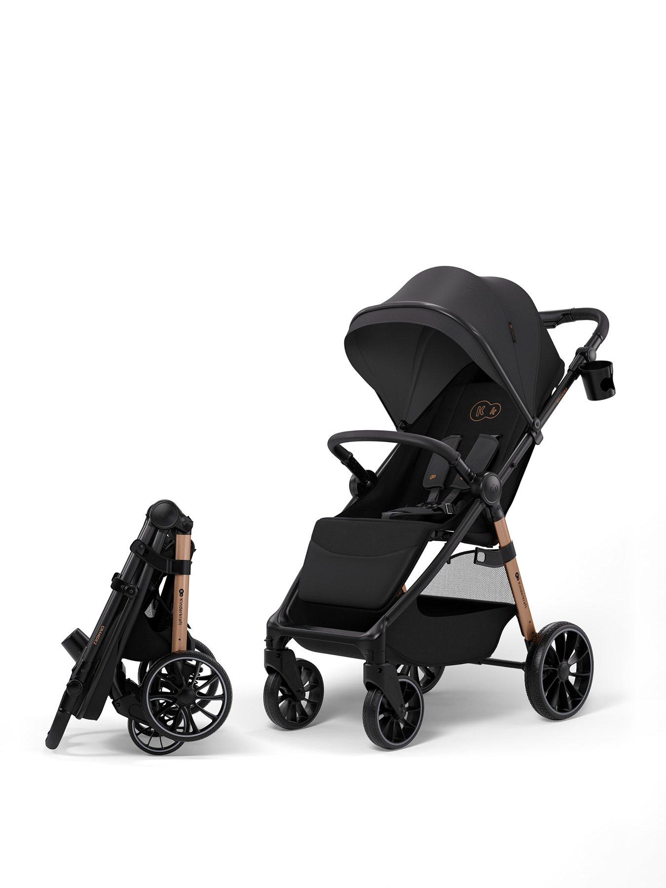Image 1 of 8 of Kinderkraft Grande 2 Pushchair - Black