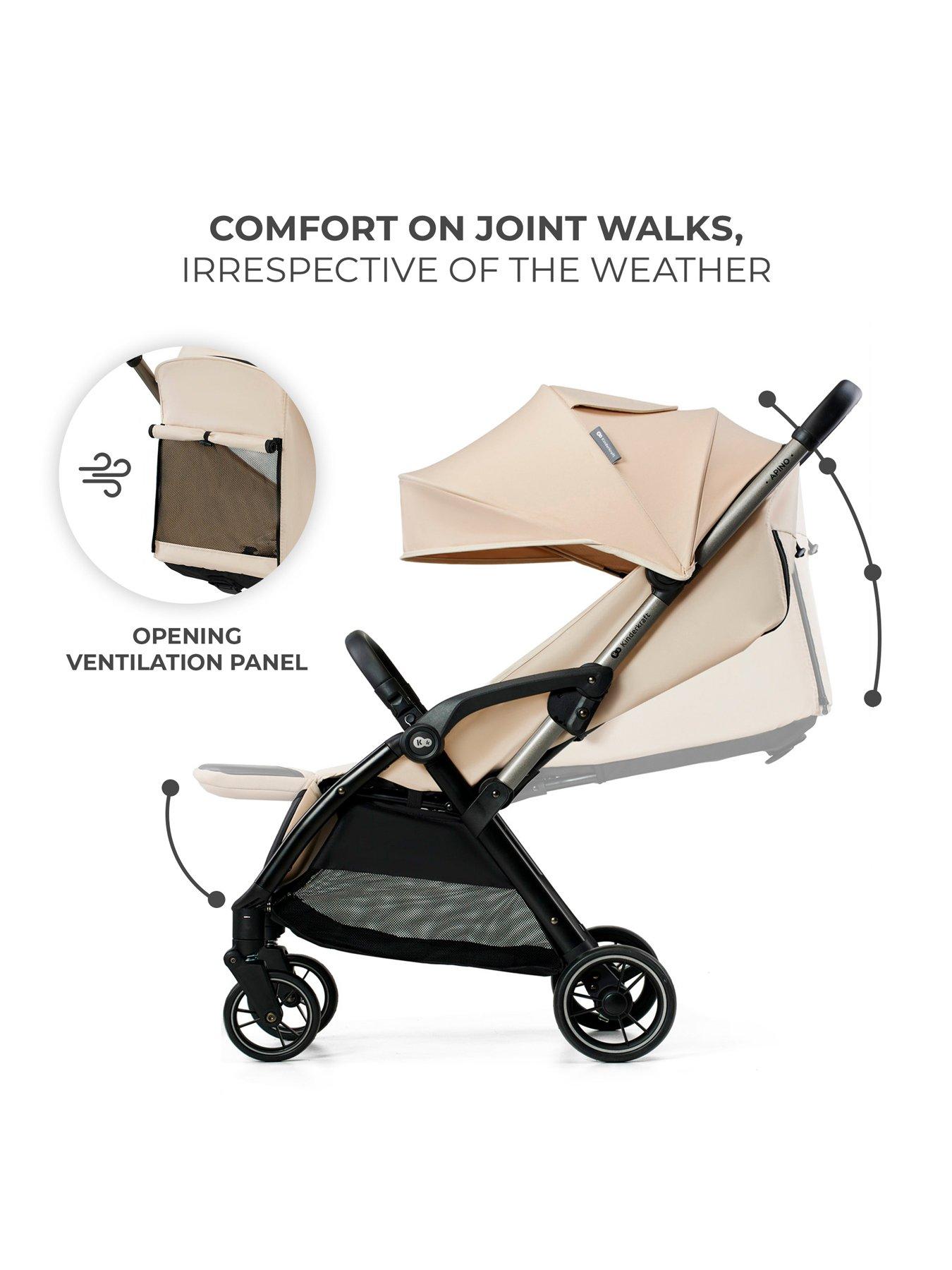 Image 3 of 8 of Kinderkraft Apino Compact Stroller - Dune Beige