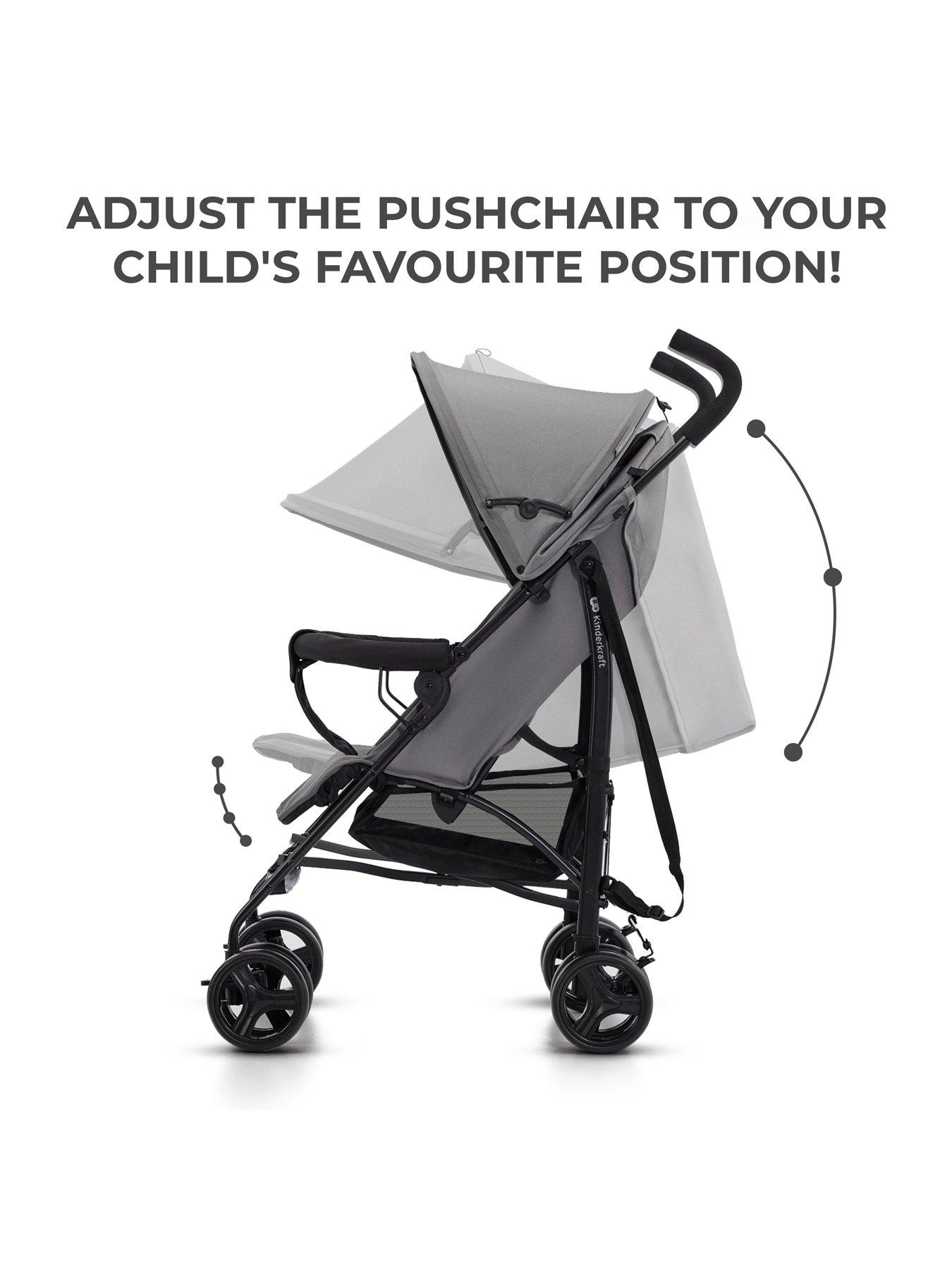 stillFront image of kinderkraft-tik-umbrella-pushchair-grey