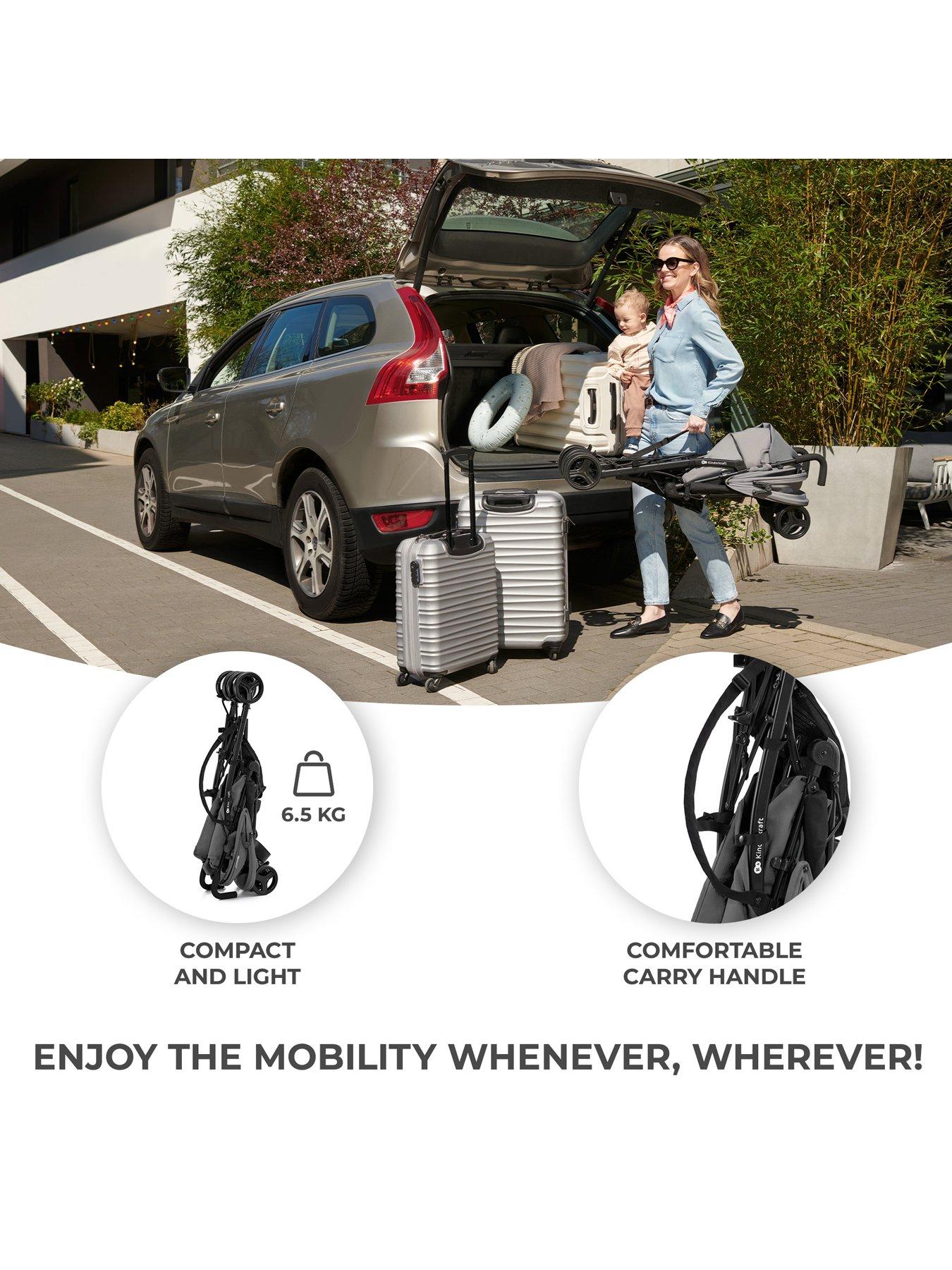  image of kinderkraft-tik-umbrella-pushchair-grey