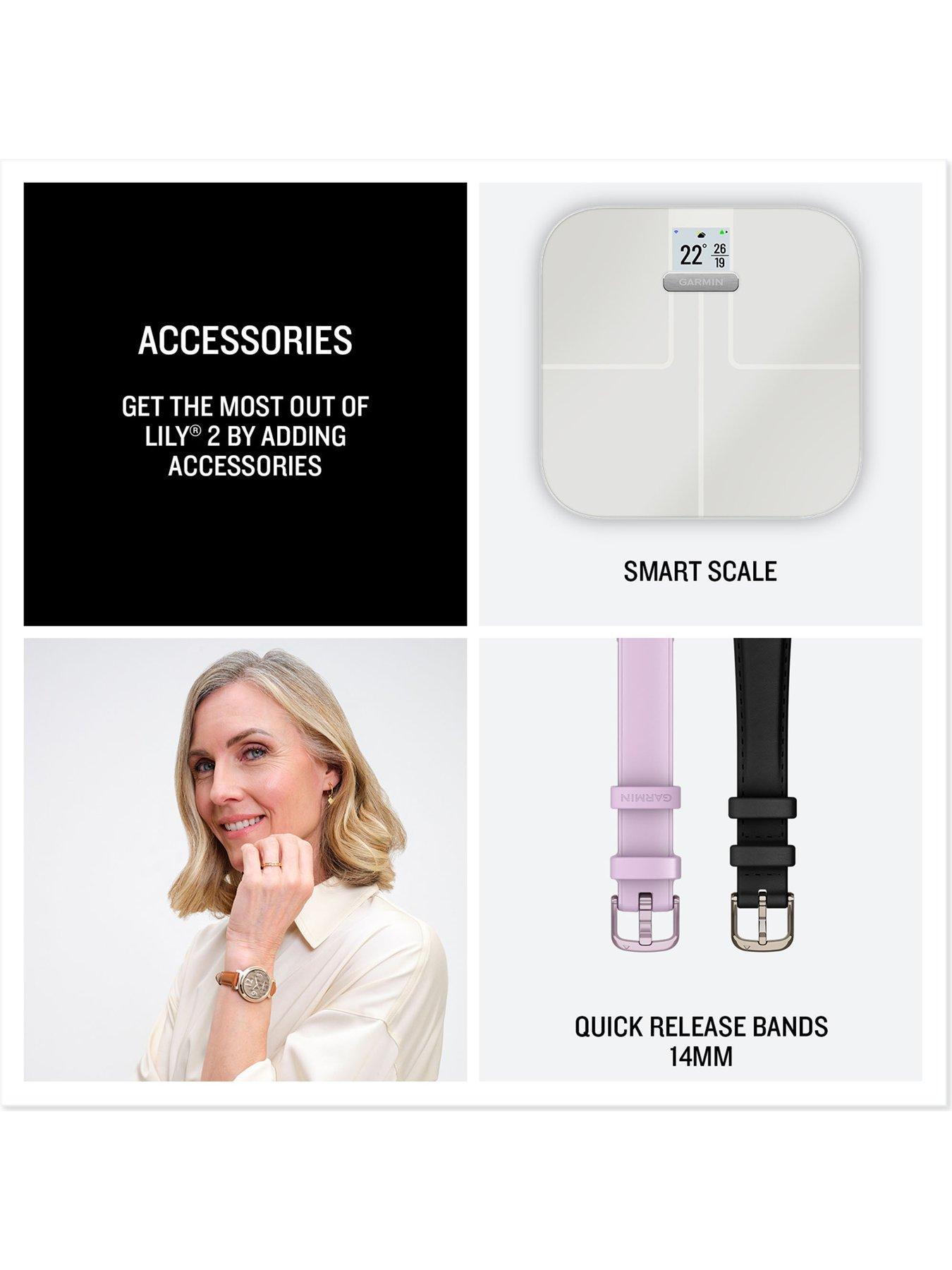 Image 5 of 5 of Garmin Lily 2 Smartwatch&nbsp;-&nbsp;Cream Gold with Coconut Silicone Band
