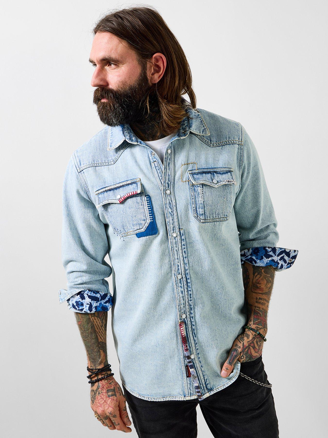 Joe Browns Customised Long Sleeve Denim Shirt