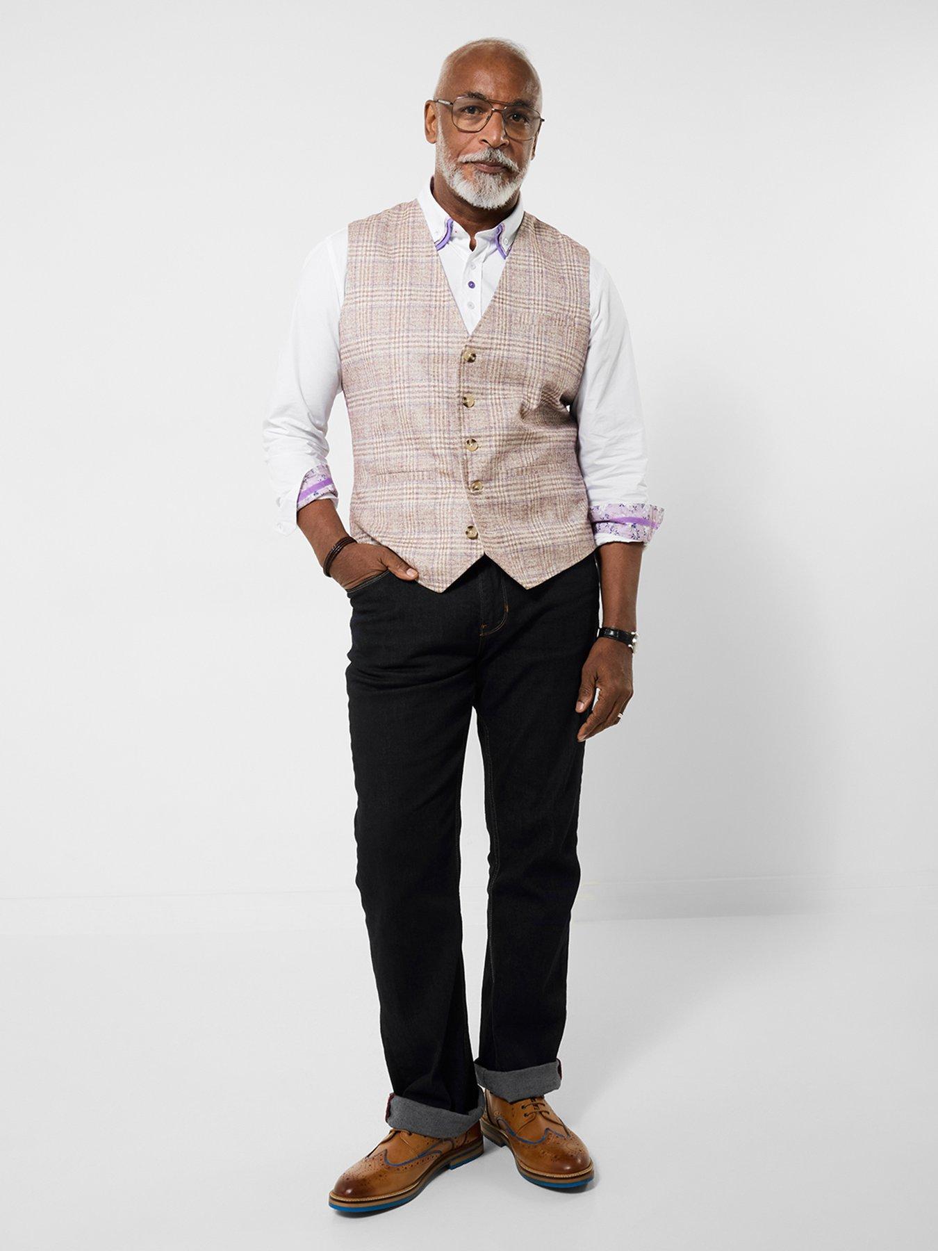  image of joe-browns-spring-time-check-waistcoat