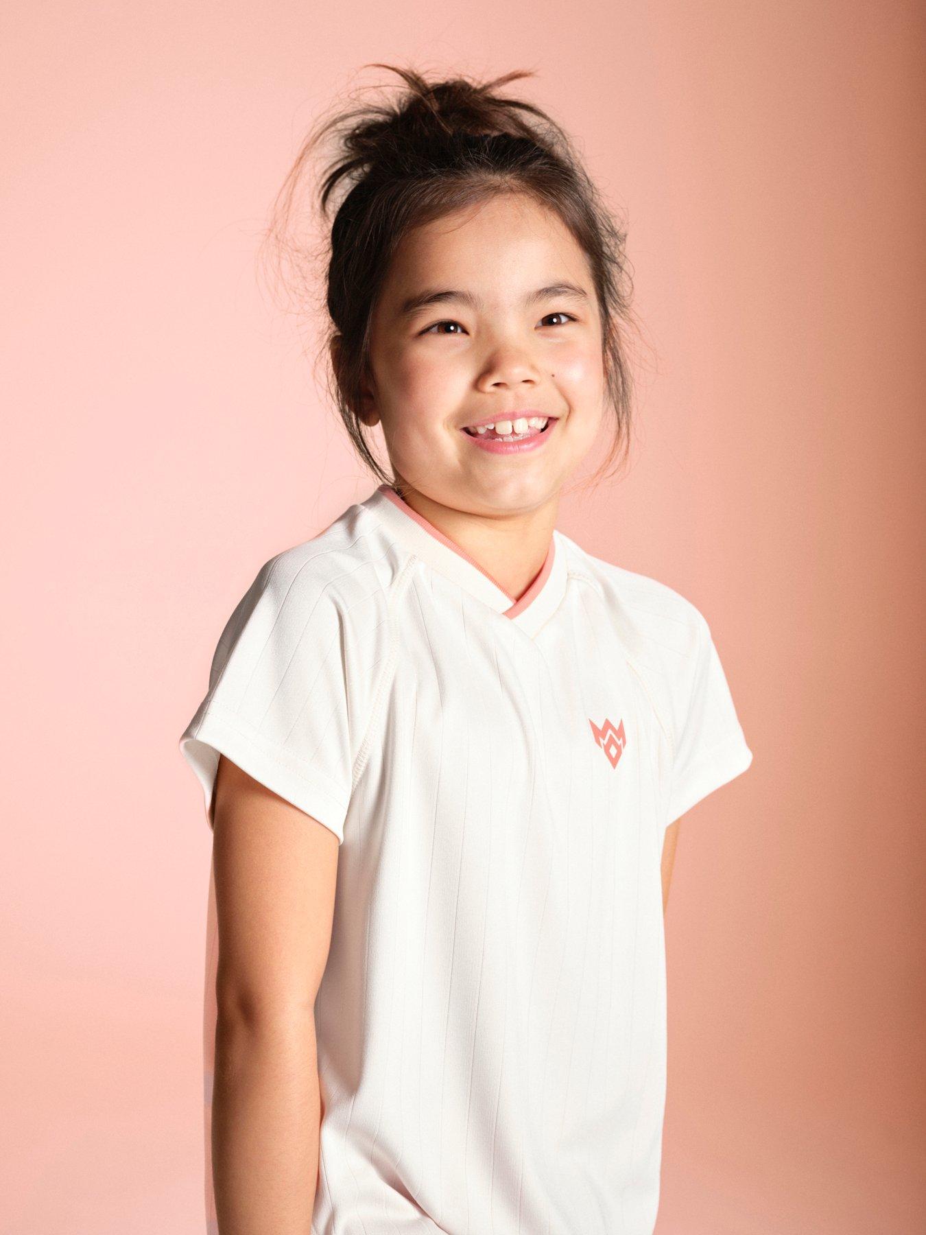 Miss Kick Girls Football Isobelle T-Shirt - White