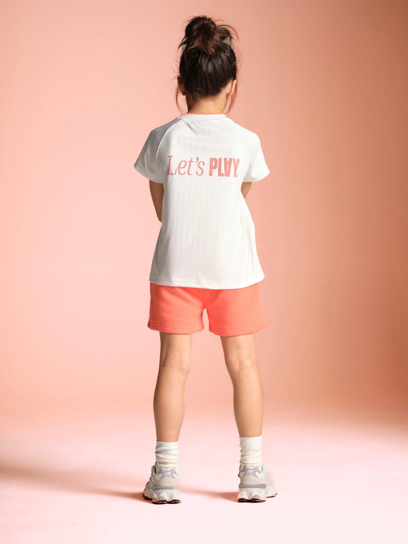 Image 4 of 7 of Miss Kick Girls Football Isobelle T-Shirt - White