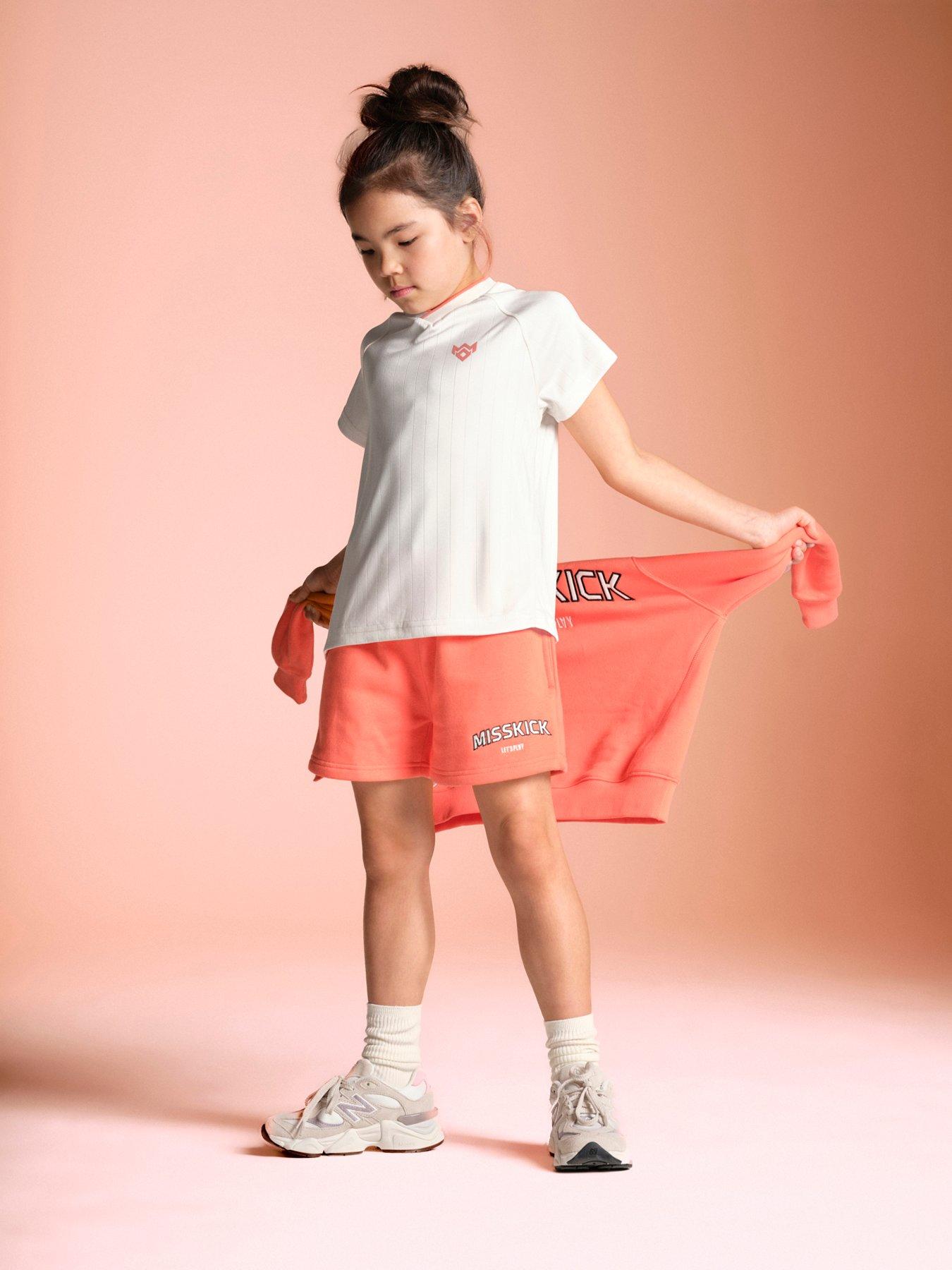 Image 5 of 7 of Miss Kick Girls Football Isobelle T-Shirt - White