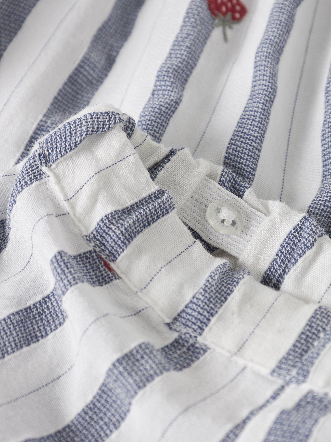 Image 3 of 3 of Name It Mini Girls Strawberry Stripe Shorts - Multi