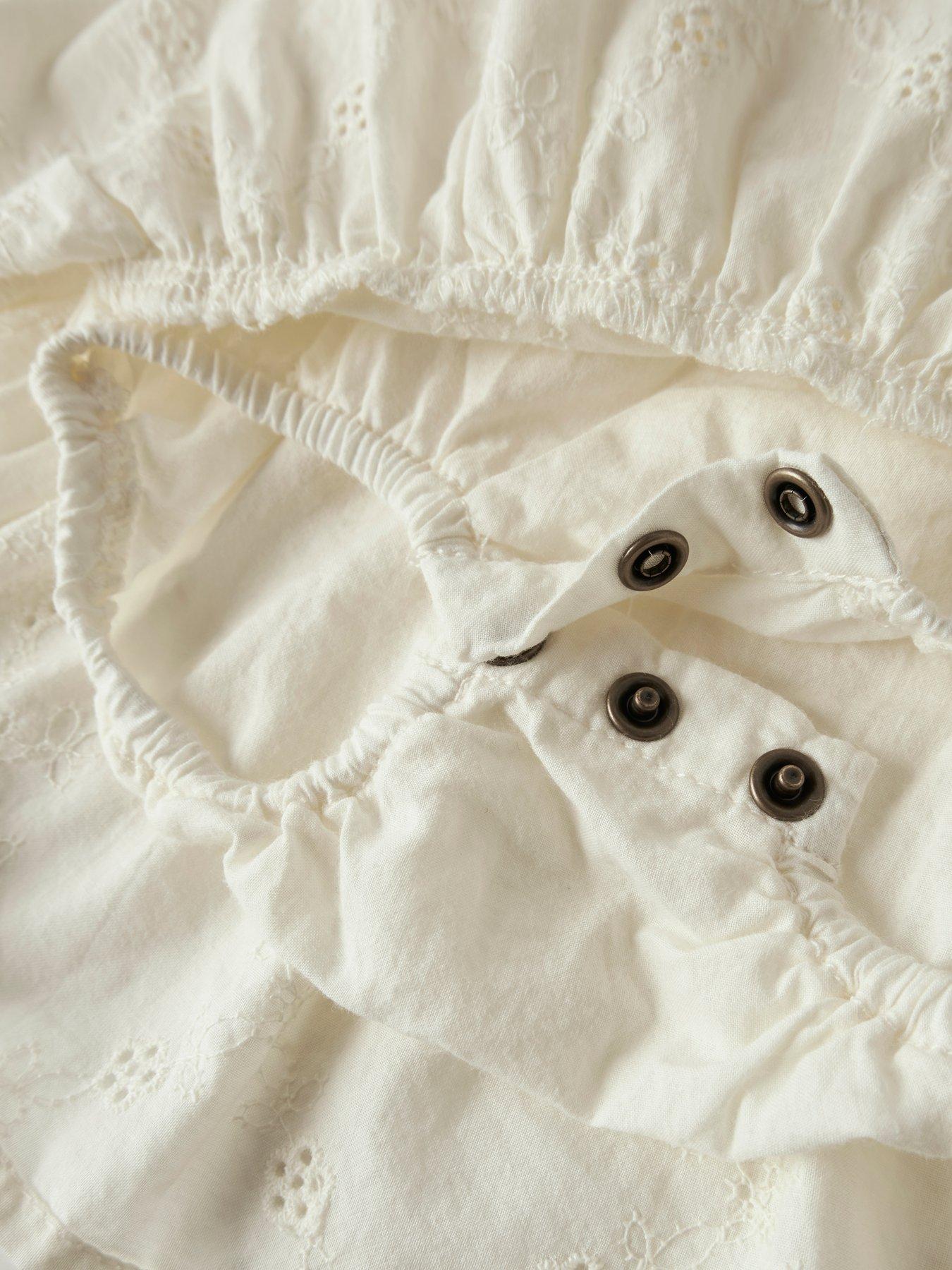 Image 3 of 3 of Lil Atelier Baby Girls Sibling Woven Body Dress - Light Yellow