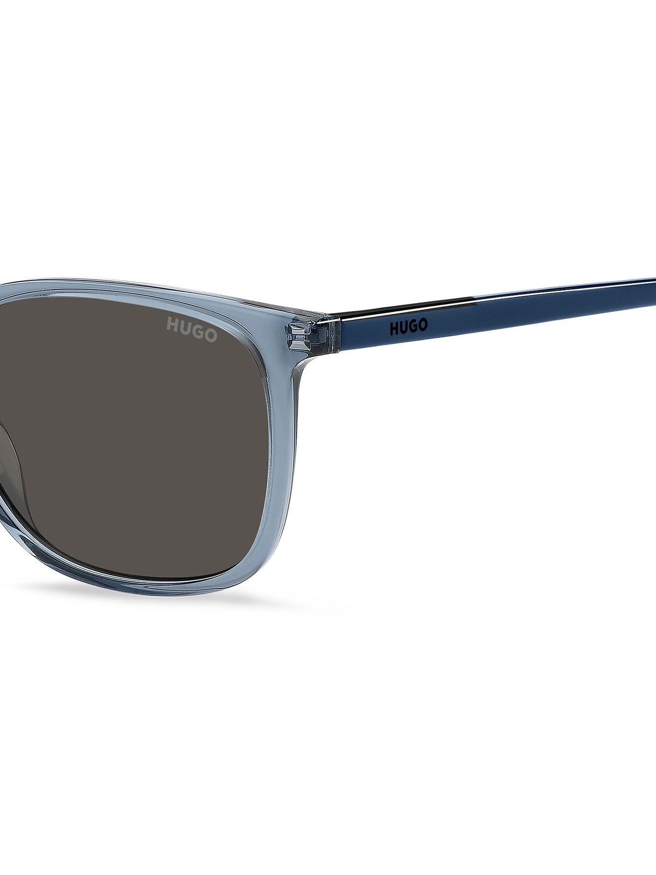  image of hugo-rectangular-sunglasses--blue