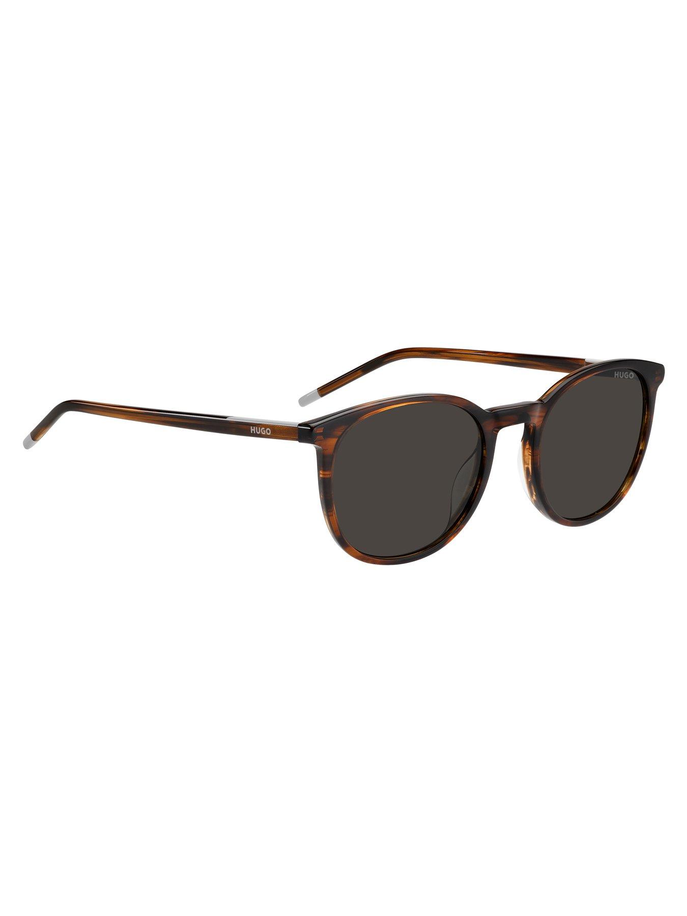 back image of hugo-panthos-sunglasses-tortoiseshell-brown