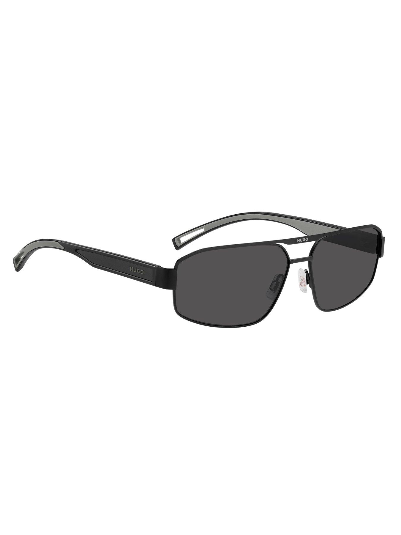 back image of hugo-navigator-sunglasses--matte-black