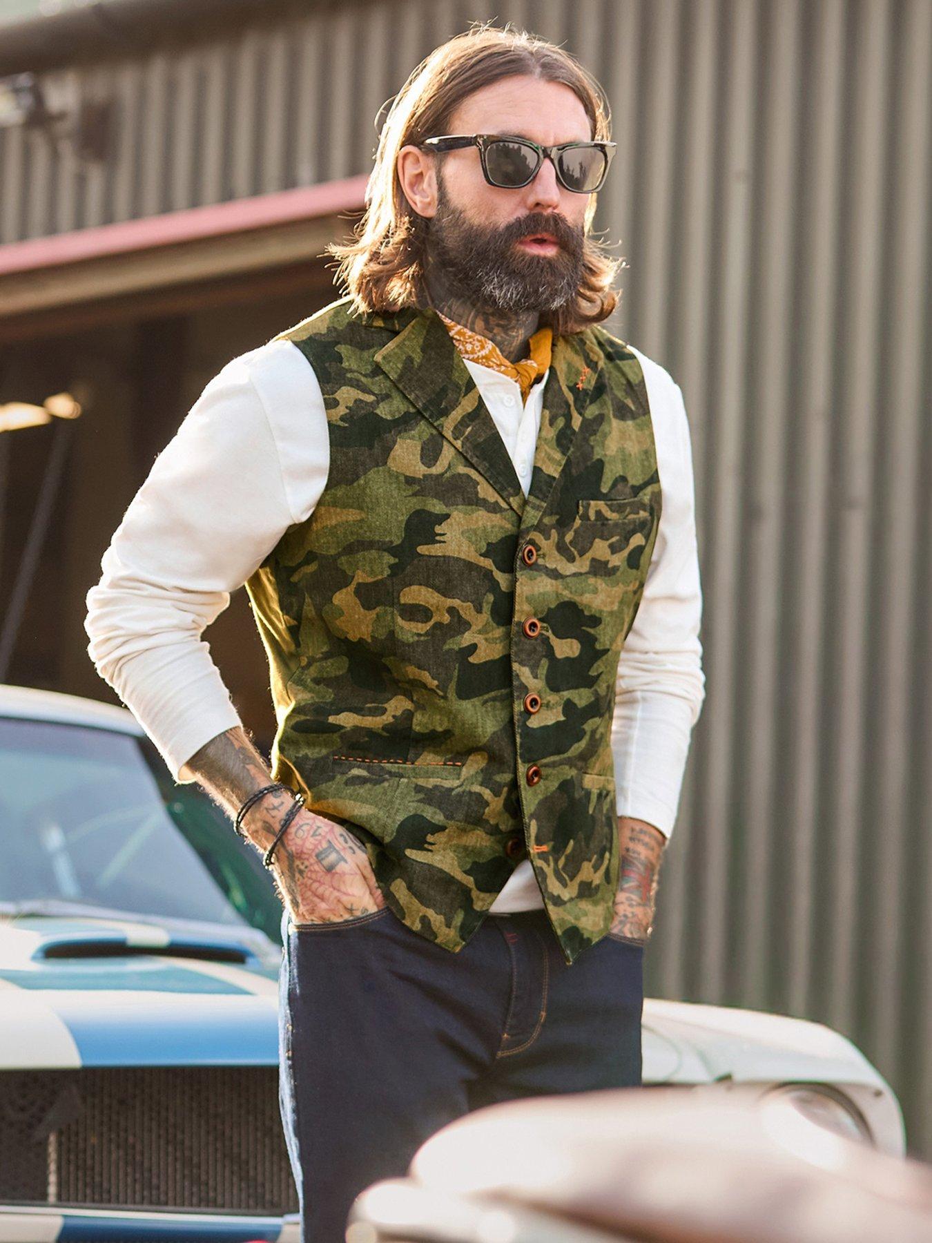 Image 6 of 7 of Joe Browns Cool In Camo Waistcoat