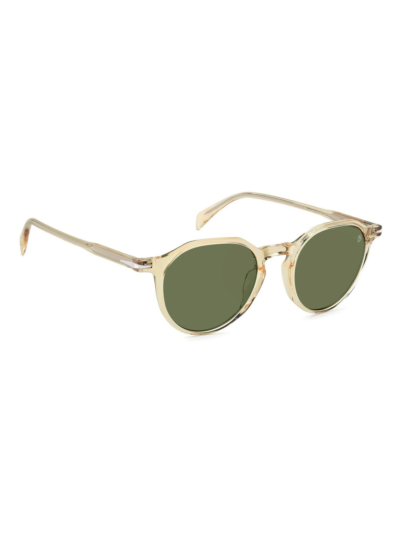  image of eyewear-by-david-beckham-panthos-sunglasses--yellow-acetate