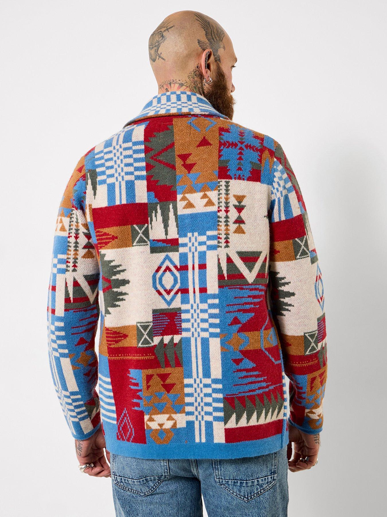 Image 2 of 7 of Joe Browns Patchwork Aztec Knitted Cardigan