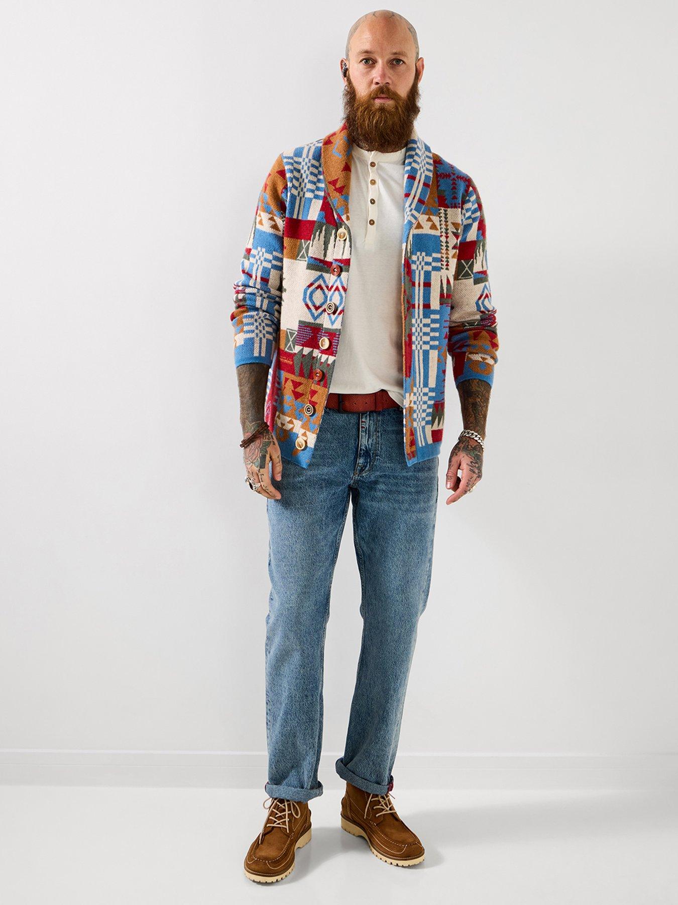 Image 4 of 7 of Joe Browns Patchwork Aztec Knitted Cardigan