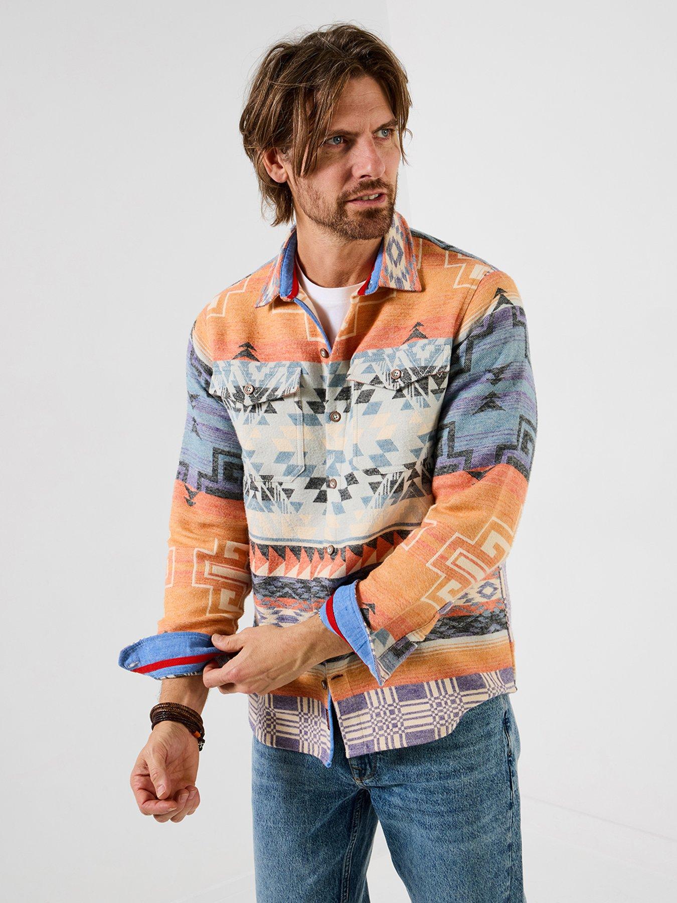 Joe Browns Spring Time Aztec Long Sleeve Casual Shirt
