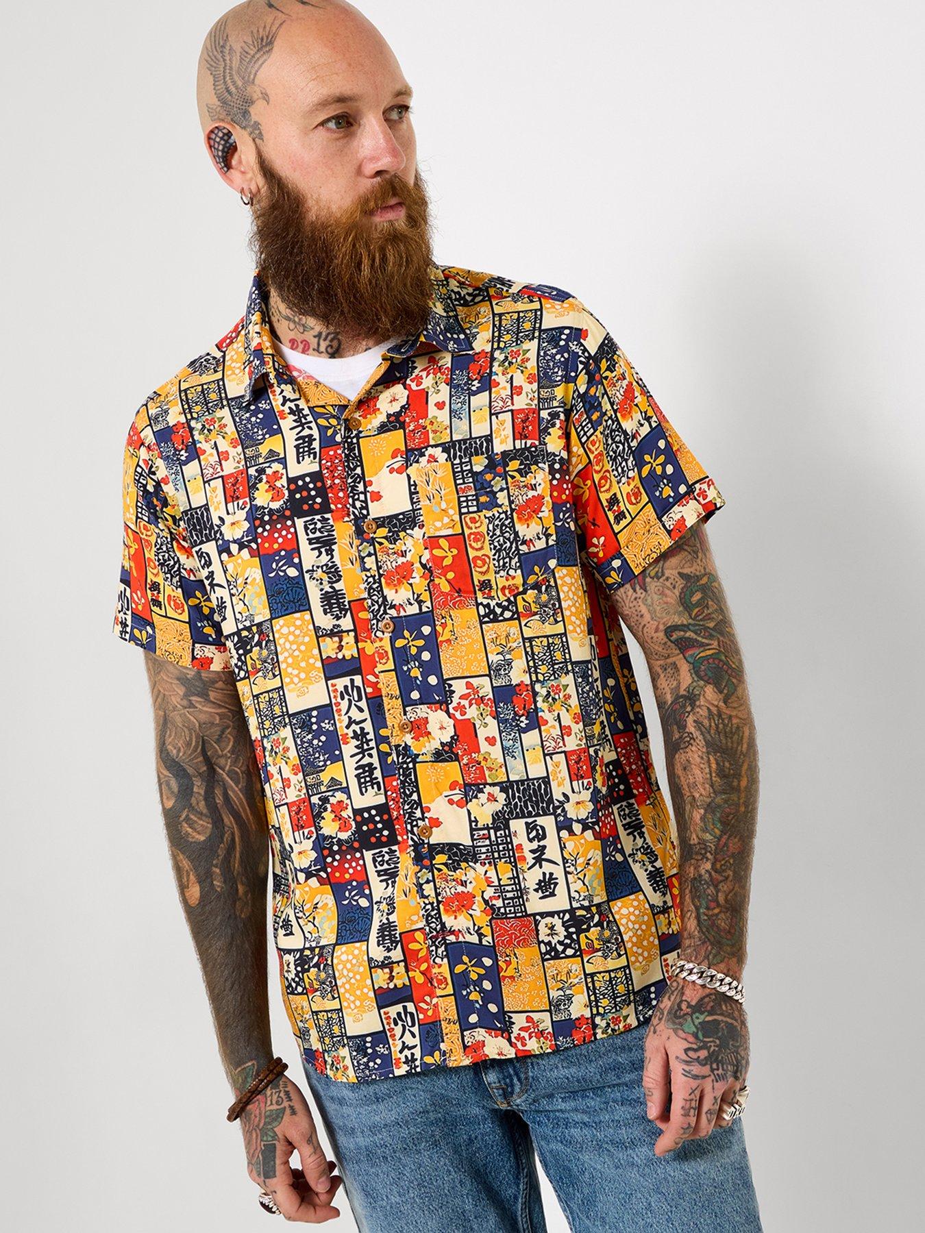 Joe Browns Japanese Patch Print Short Sleeve Shirt