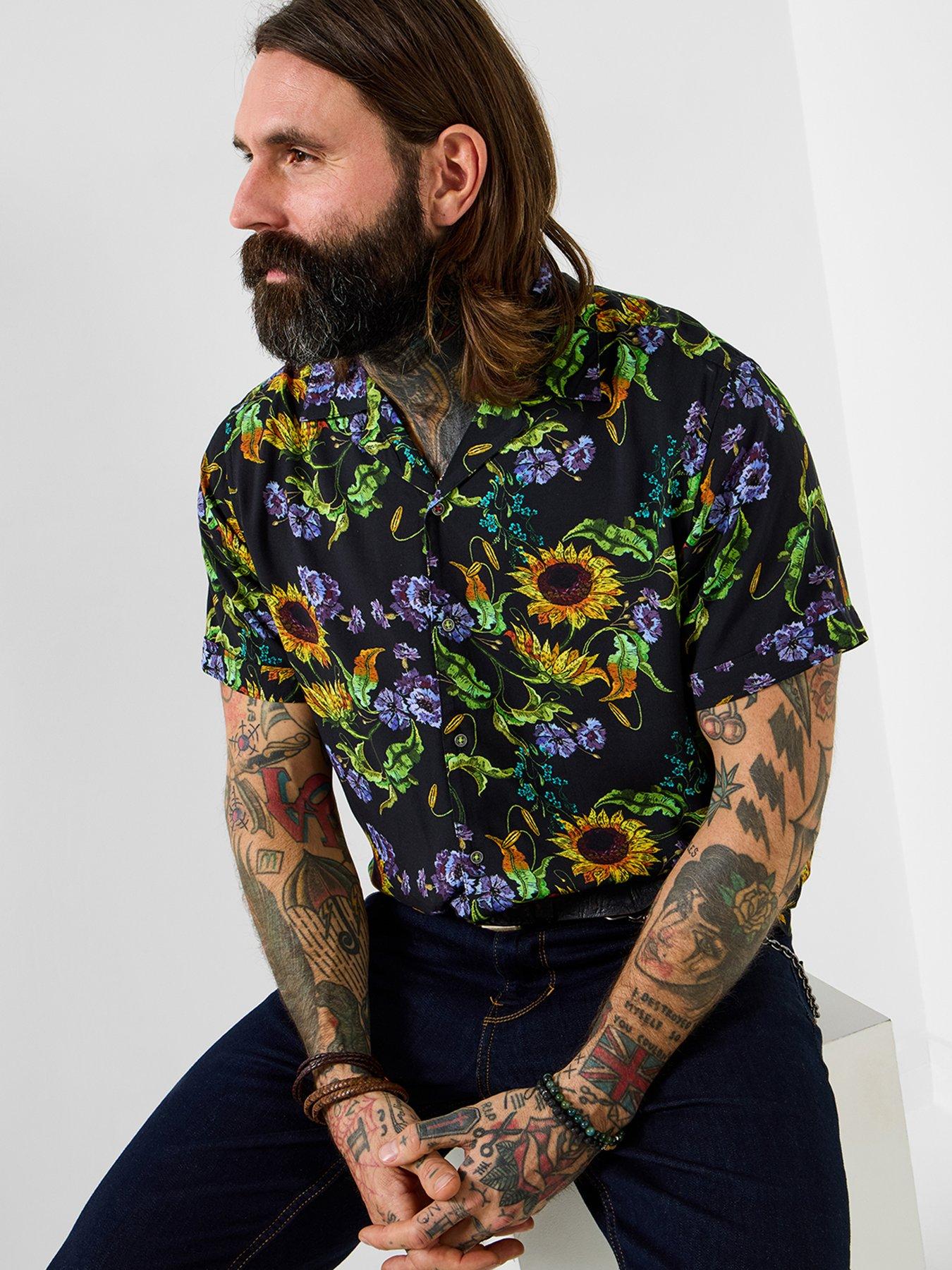 Joe Browns Sensational Sunflower Short Sleeve Shirt - Black