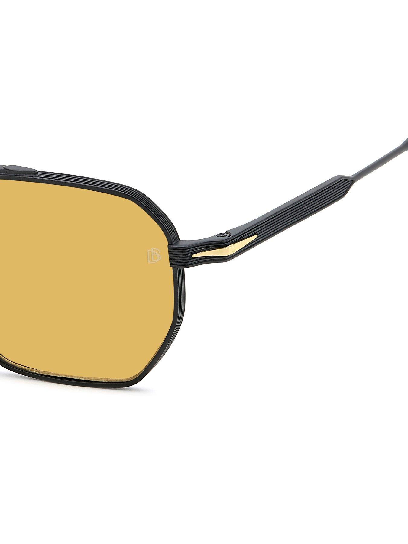 Image 5 of 5 of Eyewear by David Beckham Navigator Sunglasses - Matte Black Gold