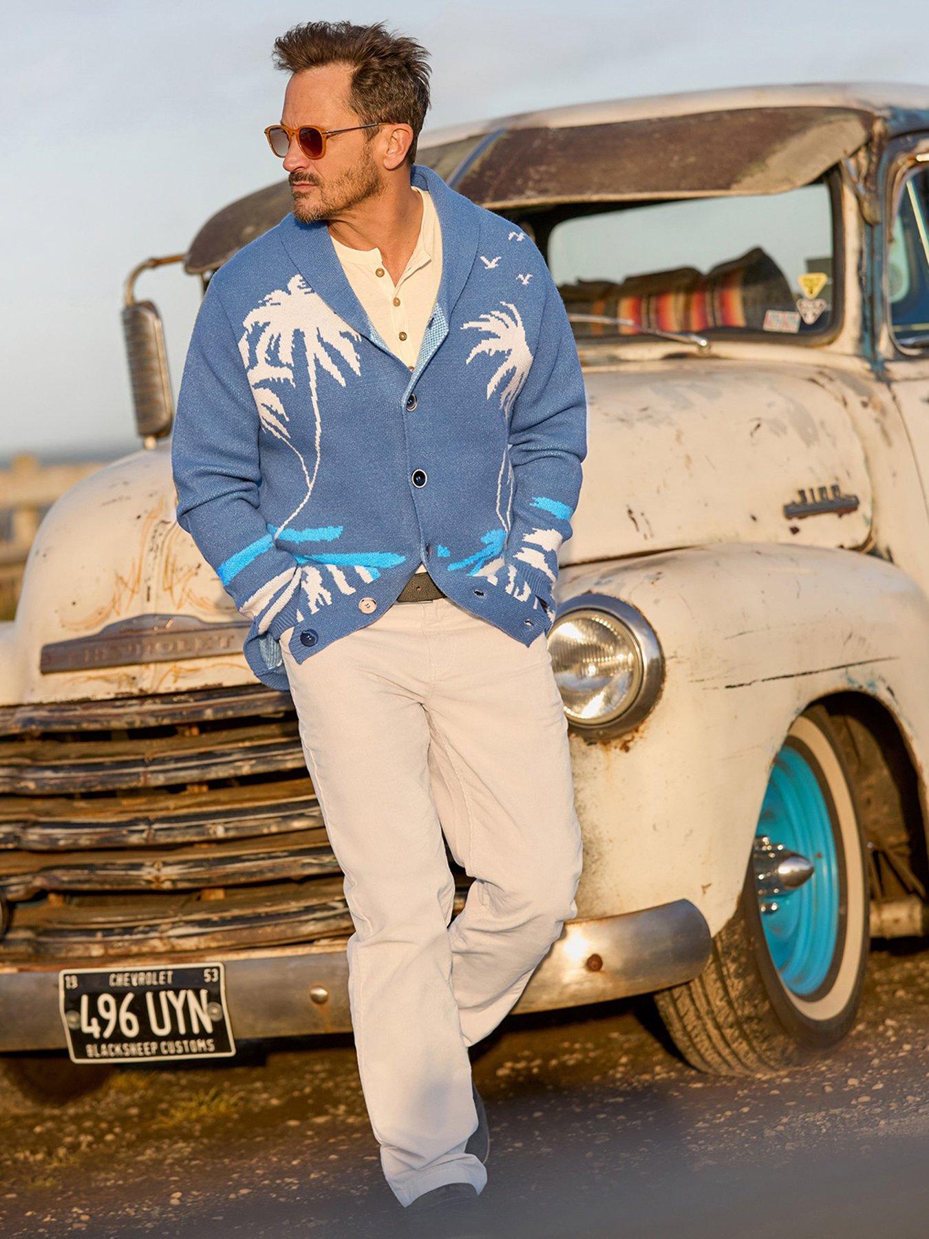 Image 5 of 7 of Joe Browns Palm Tree Knitted Cardigan