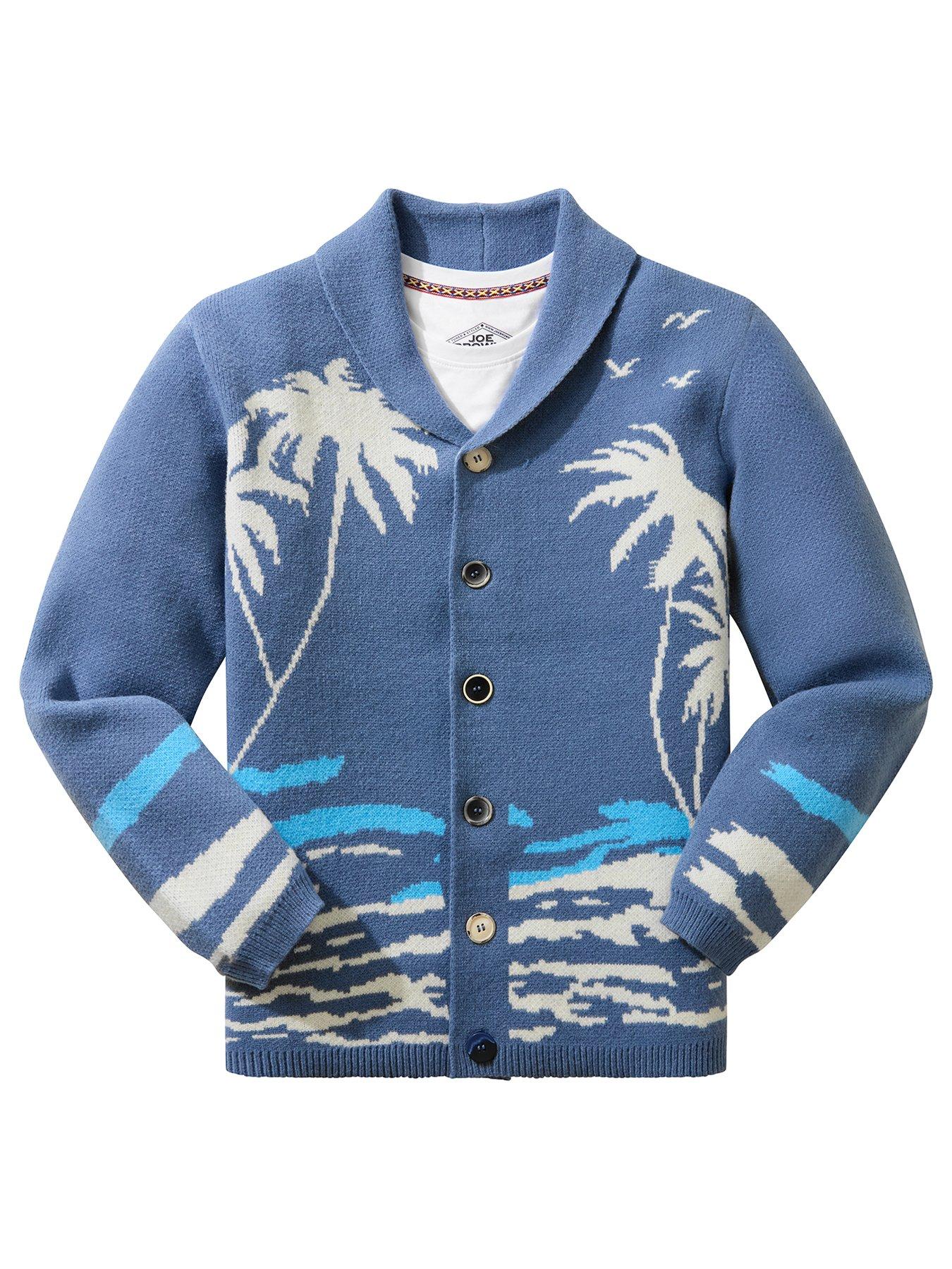 Image 6 of 7 of Joe Browns Palm Tree Knitted Cardigan