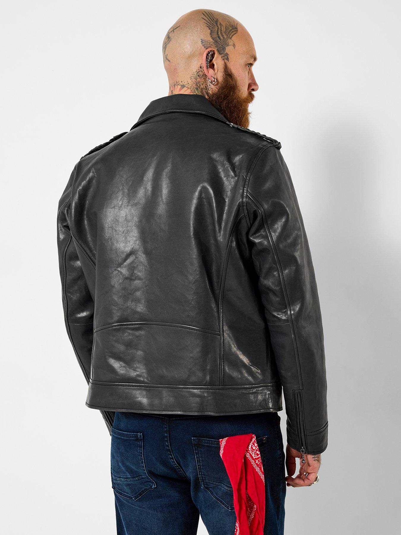 Image 2 of 7 of Joe Browns Very Vintage Leather Biker Jacket