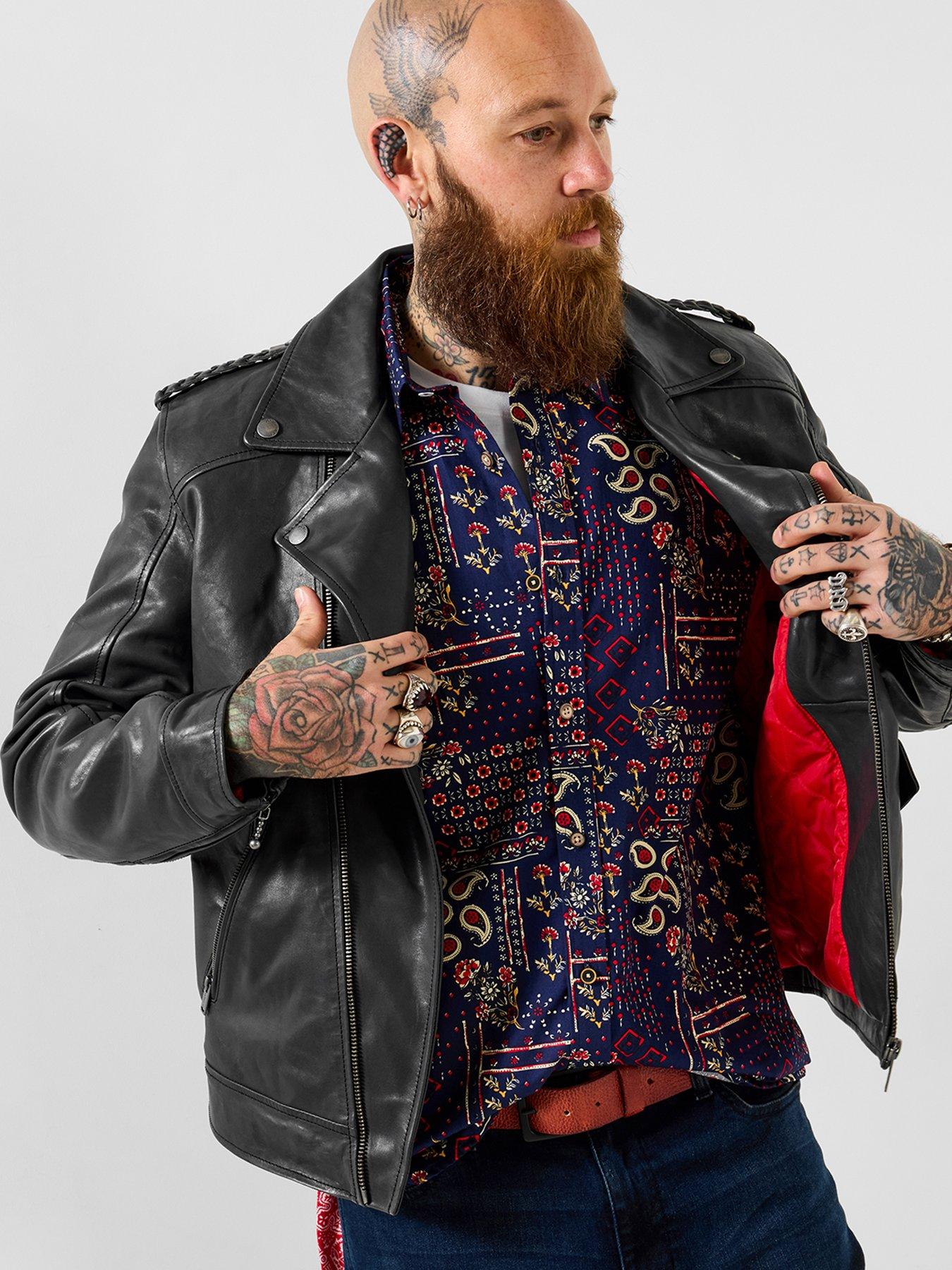 Image 5 of 7 of Joe Browns Very Vintage Leather Biker Jacket