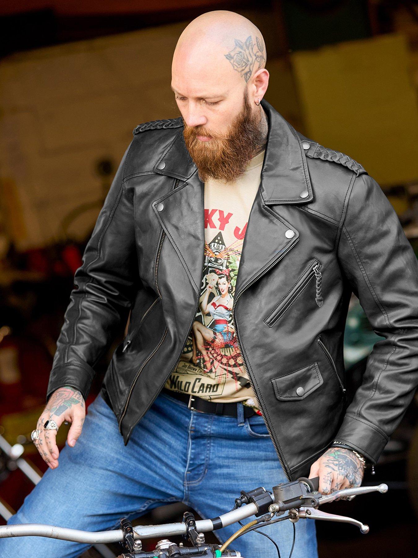 Image 6 of 7 of Joe Browns Very Vintage Leather Biker Jacket