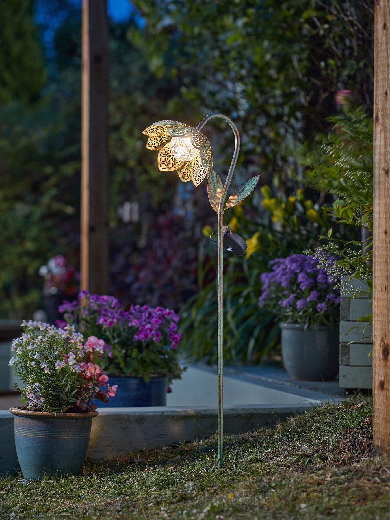 Smart Solar Damasque Solar Bloom - Verdigris