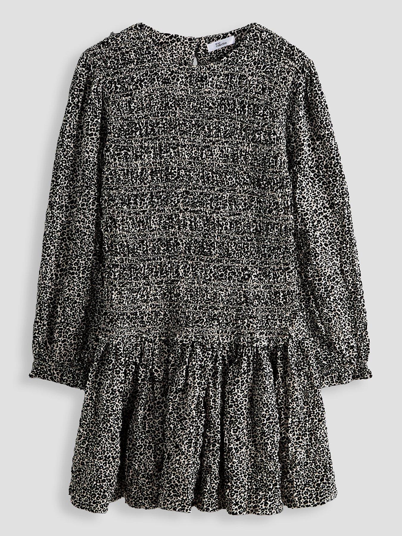 Image 1 of 4 of The Very Collection Girls Shirred Dress - Print