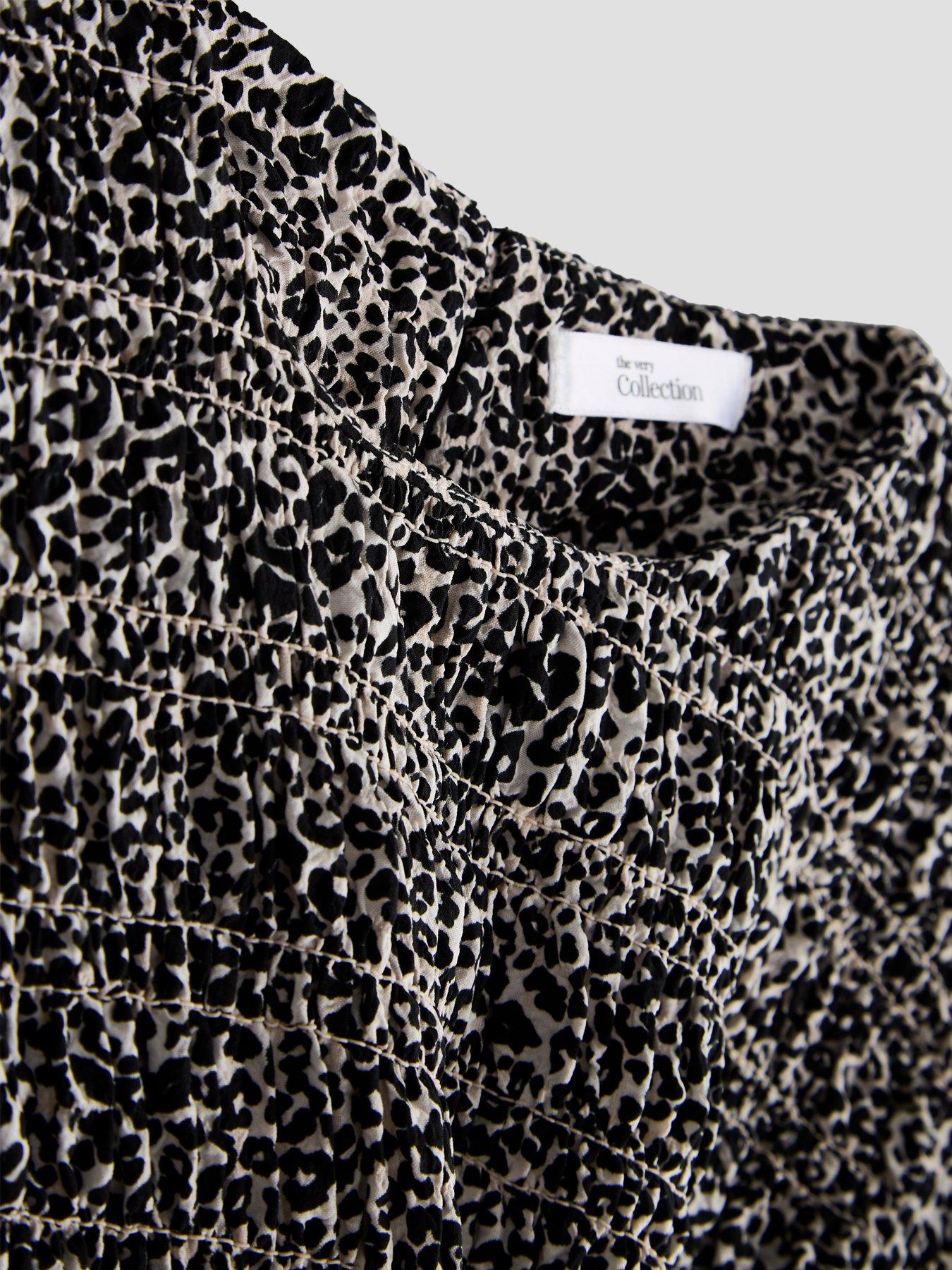 Image 4 of 4 of The Very Collection Girls Shirred Dress - Print