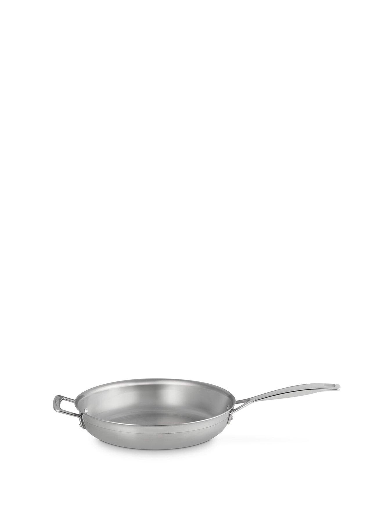 le-creuset-classic-3-ply-stainless-steel-uncoated-frying-pan-28cm