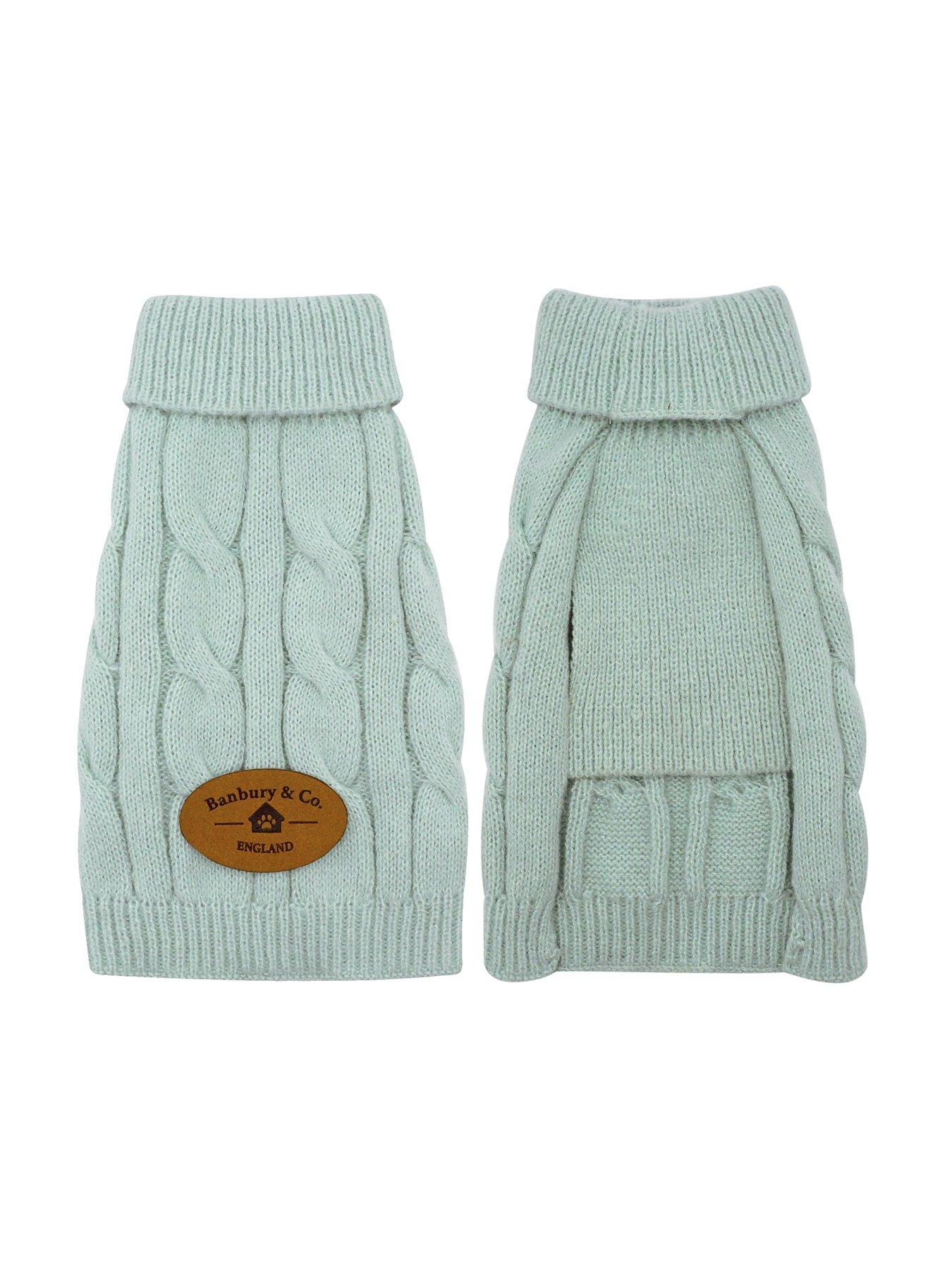Image 4 of 4 of Banbury & Co Seafoam Cable Knit Jumper Medium